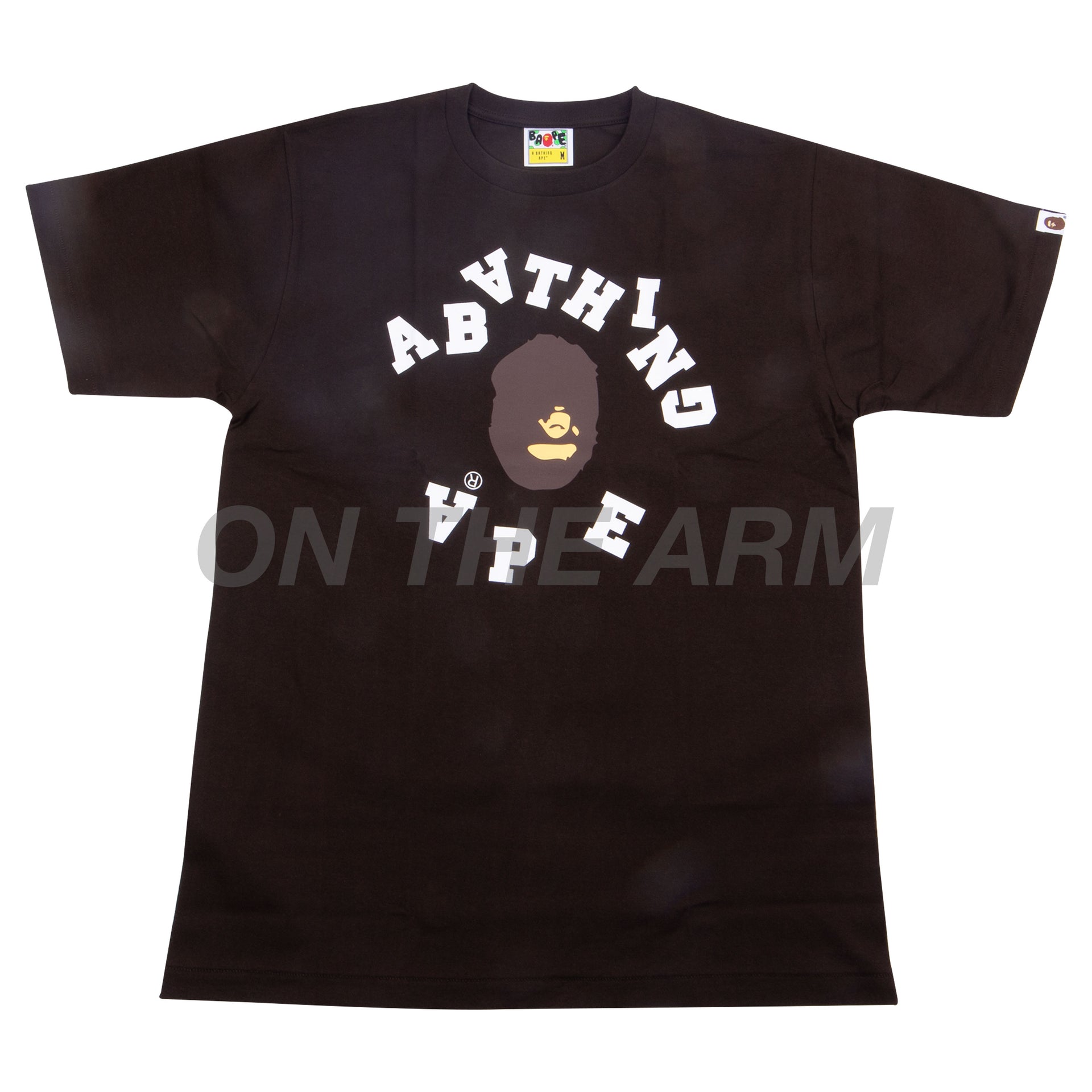 Bape Brown Broken College Logo Tee
