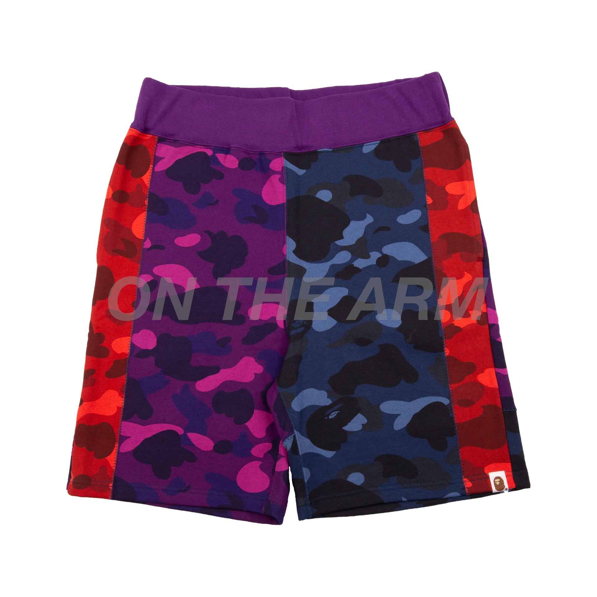 Bape Crazy Color Camo Shorts