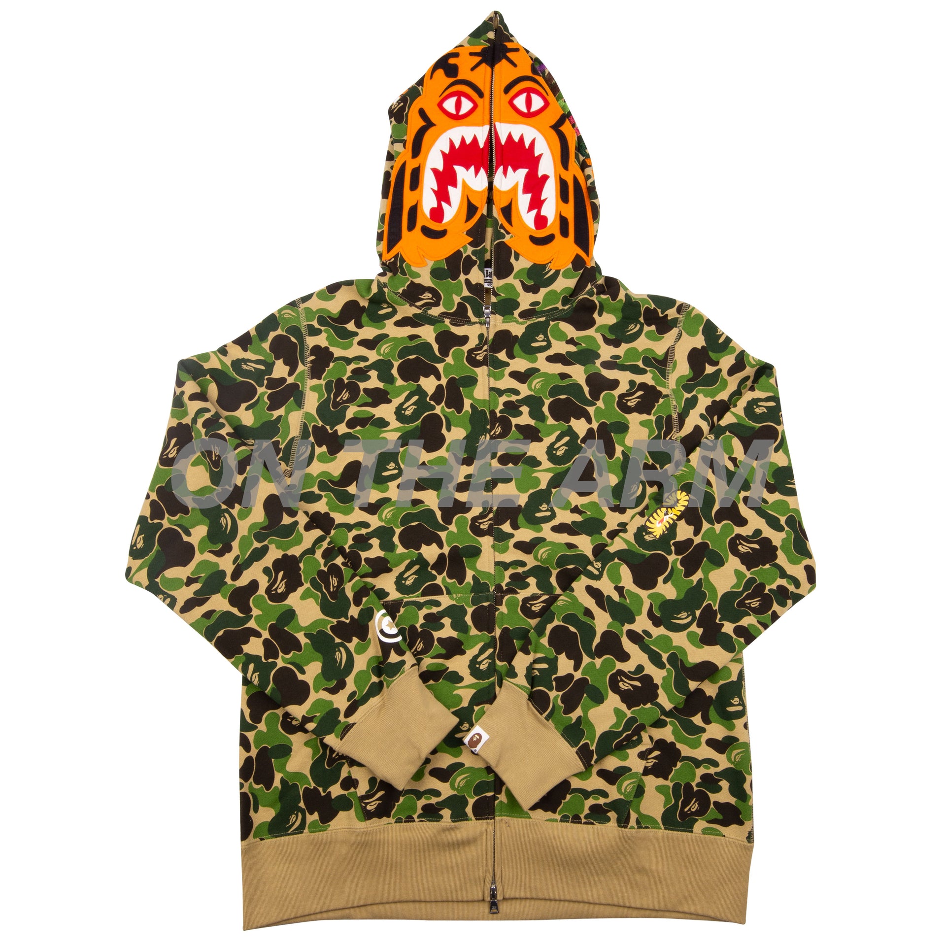 Bape Green ABC Camo Tiger Full Zip