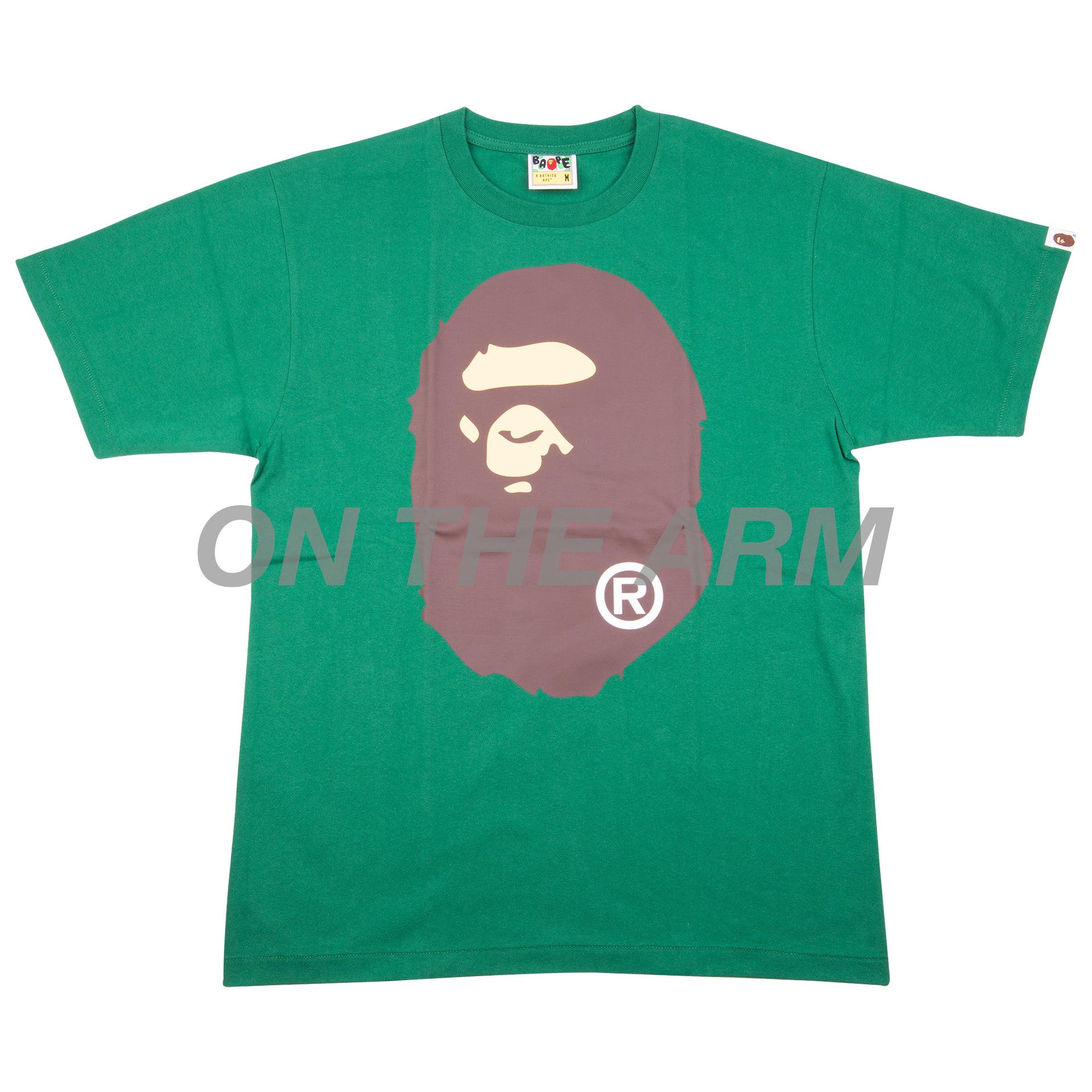 Bape Green Big Ape Head Tee