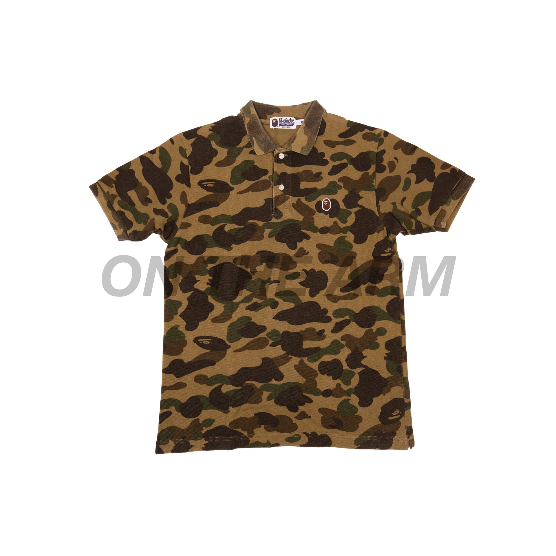 Bape Green Camo Polo