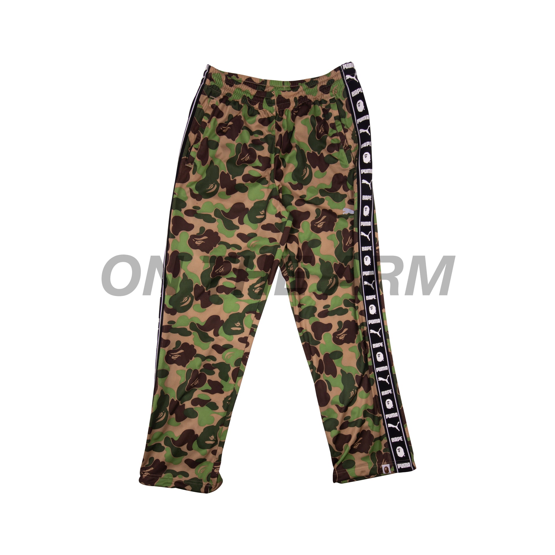 Bape Green Camo Puma Pants