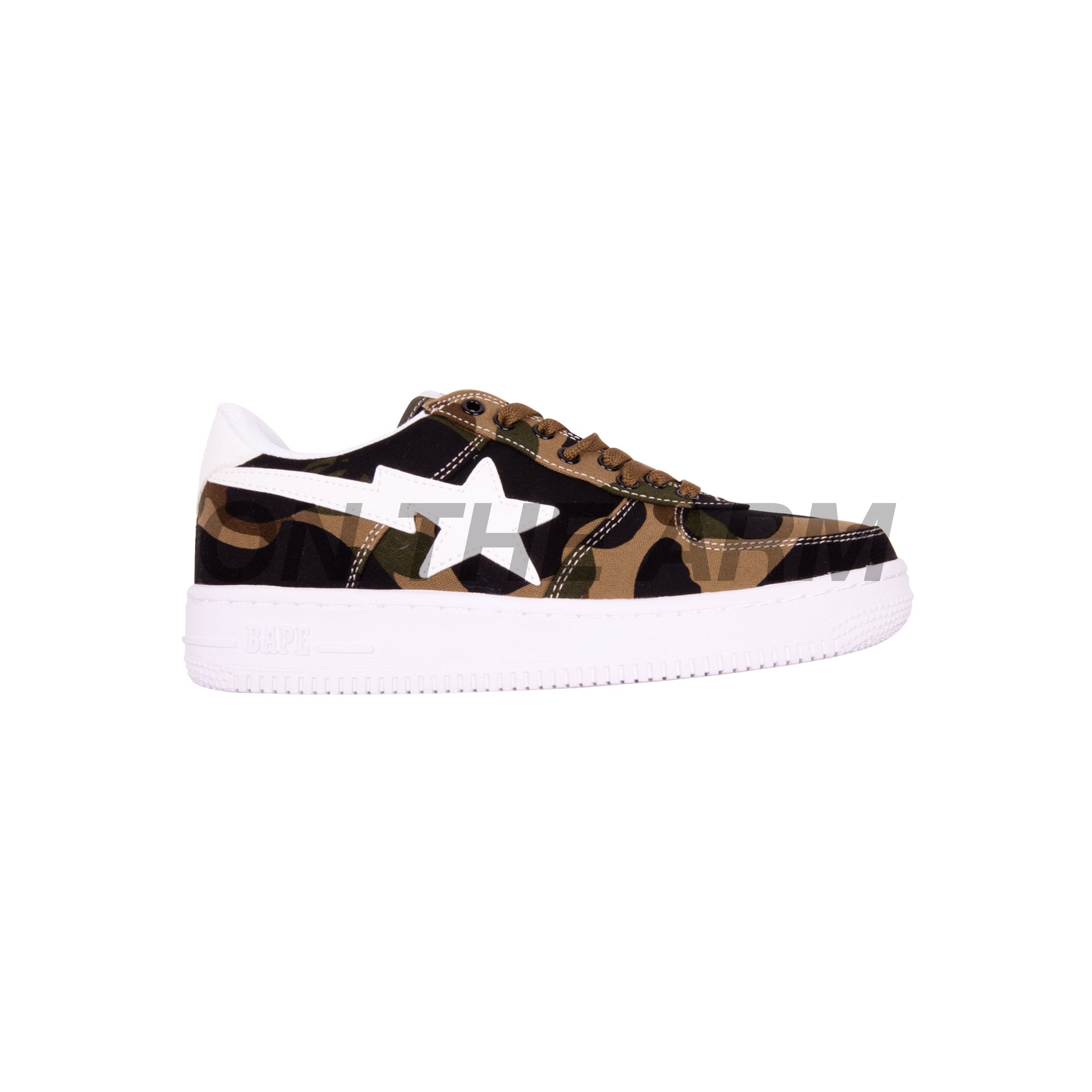 Bape Green Camo SS15 Bapesta