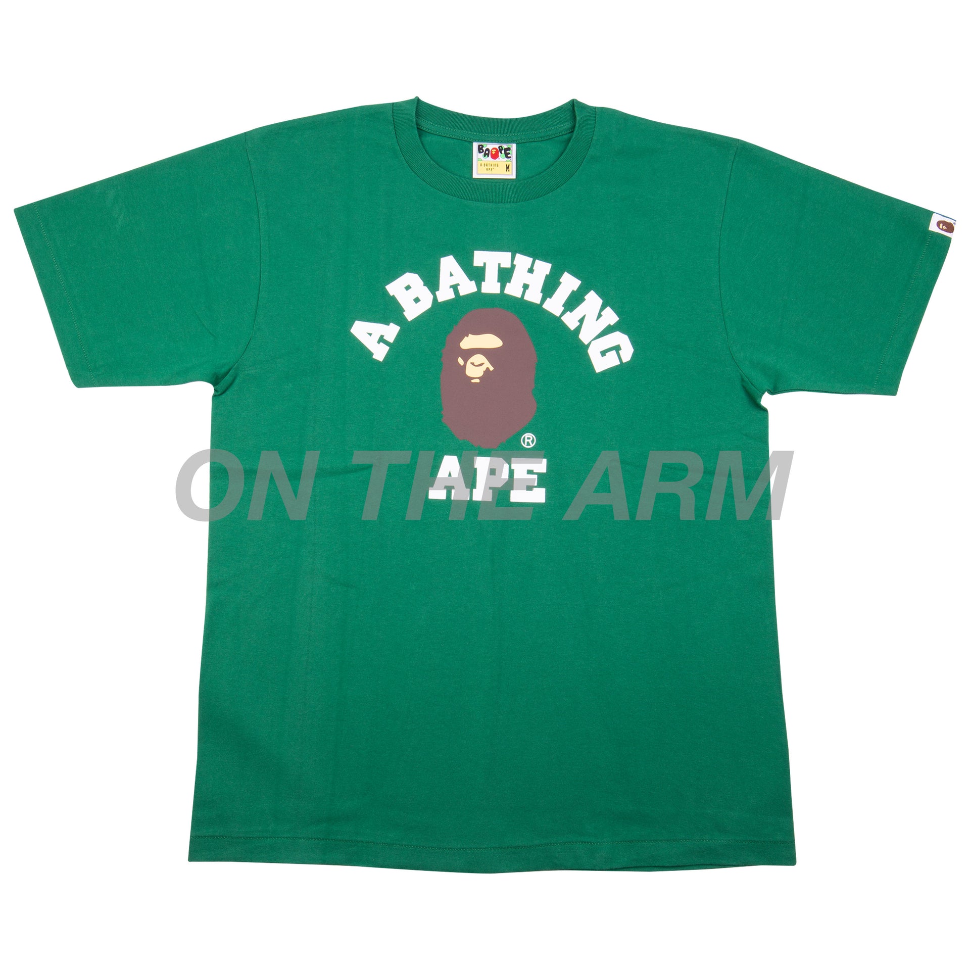 Bape Green College Logo Tee