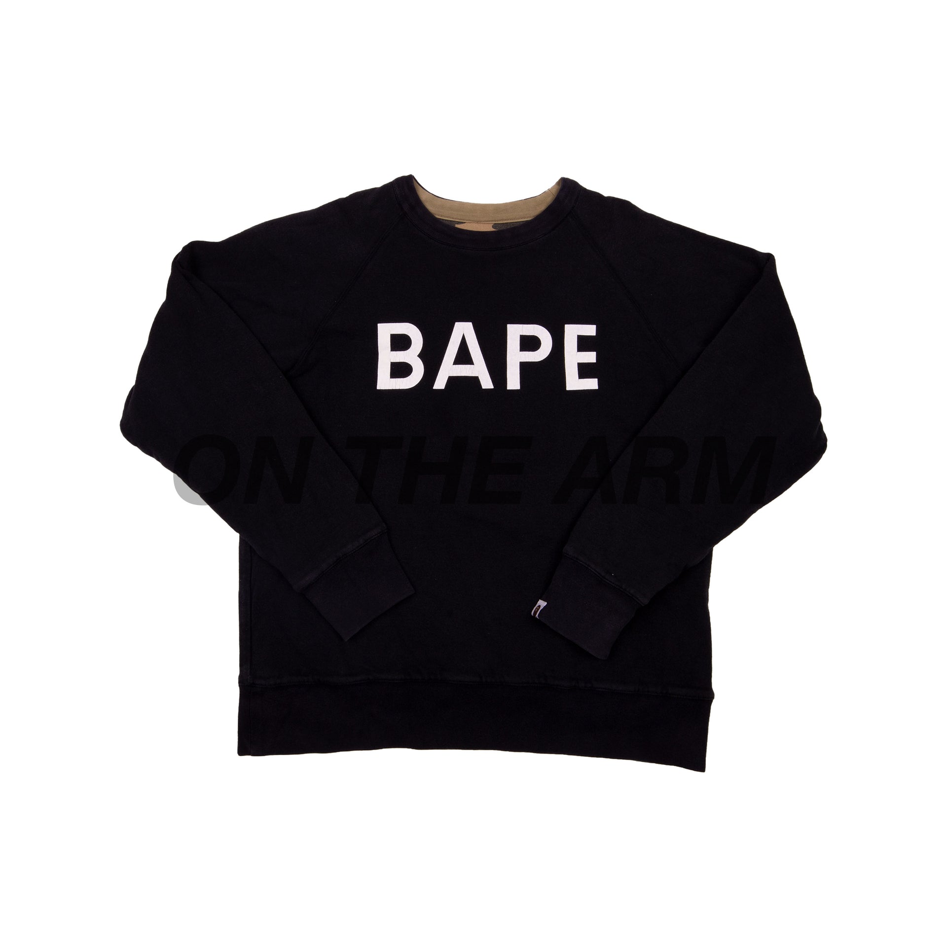 Bape Green Reversible Camo Crew