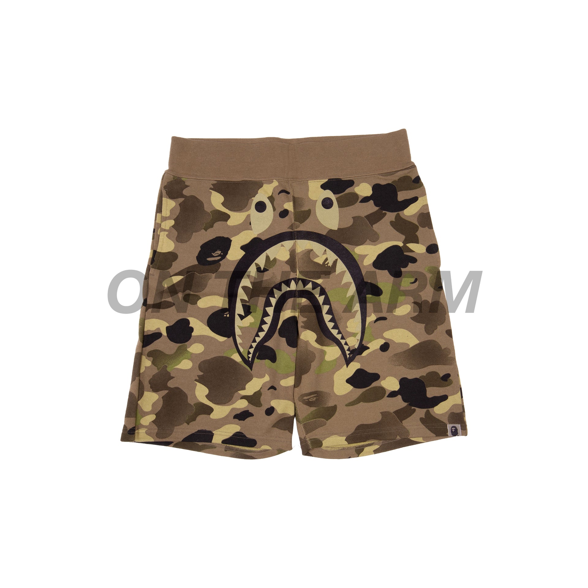 Bape Green Undefeated Camo Shorts