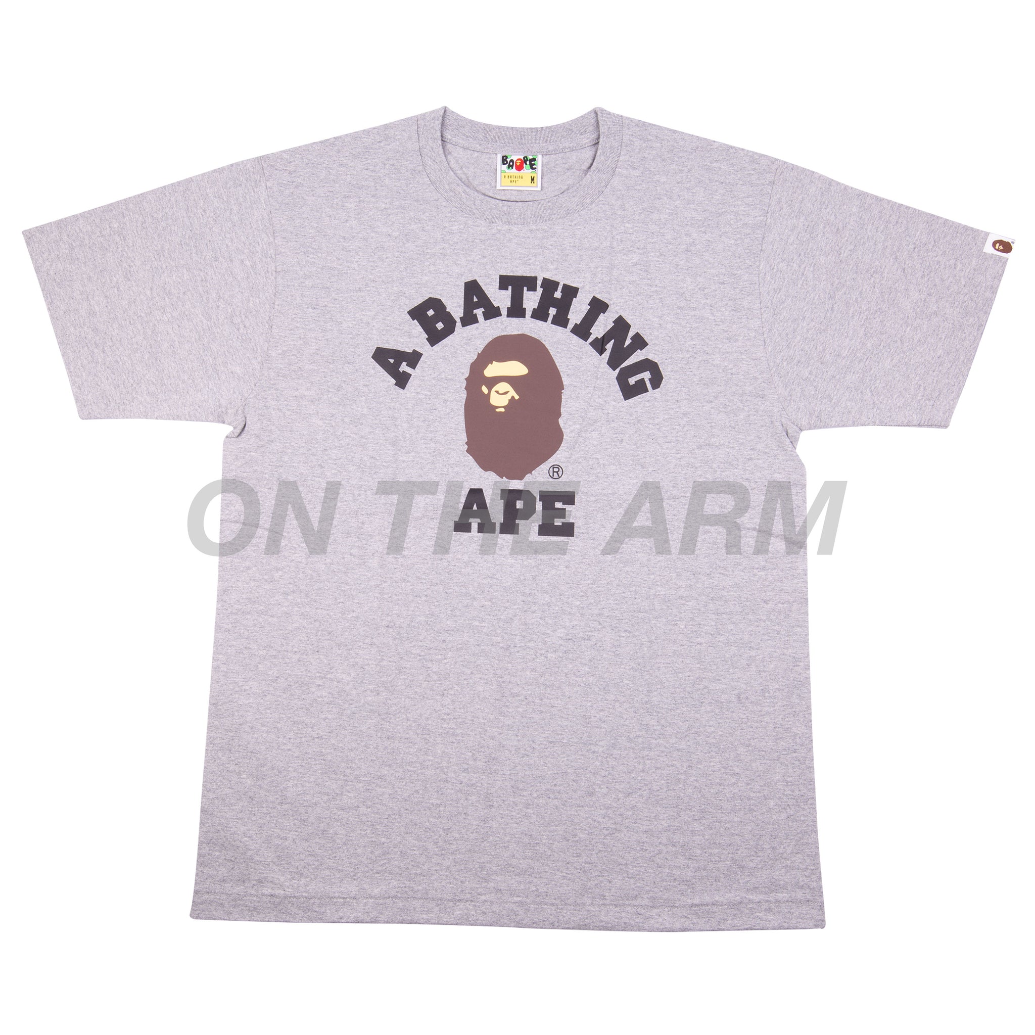 Bape Grey College Logo Tee