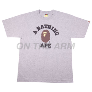 Bape Grey College Logo Tee