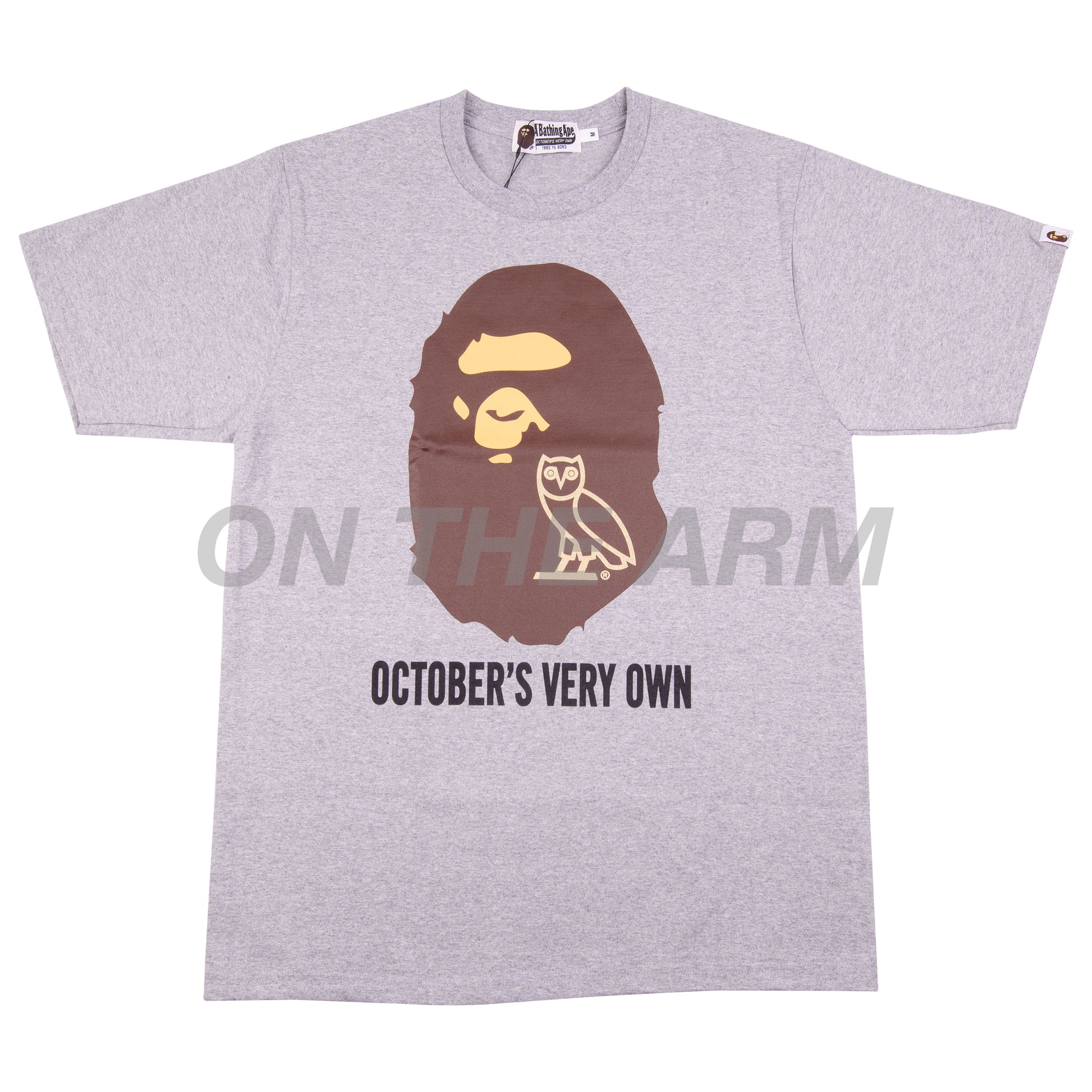 Bape Grey OVO Ape Head Tee