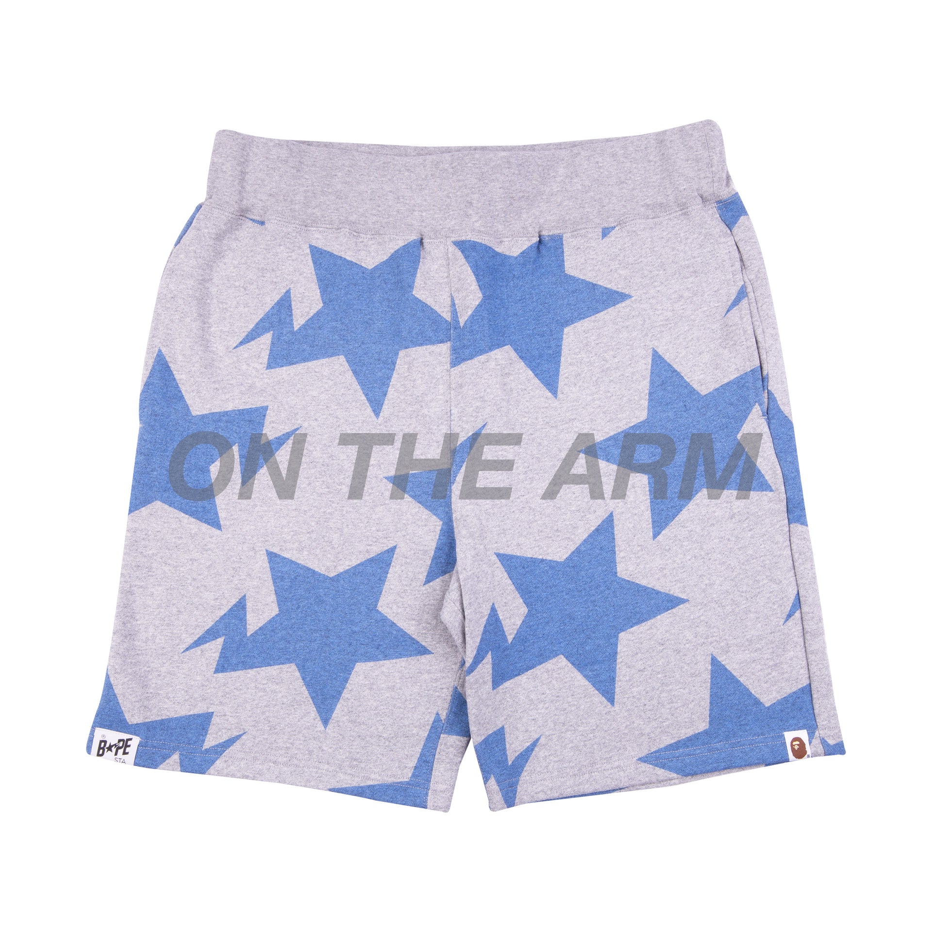 Bape Grey Sta Logo Shorts
