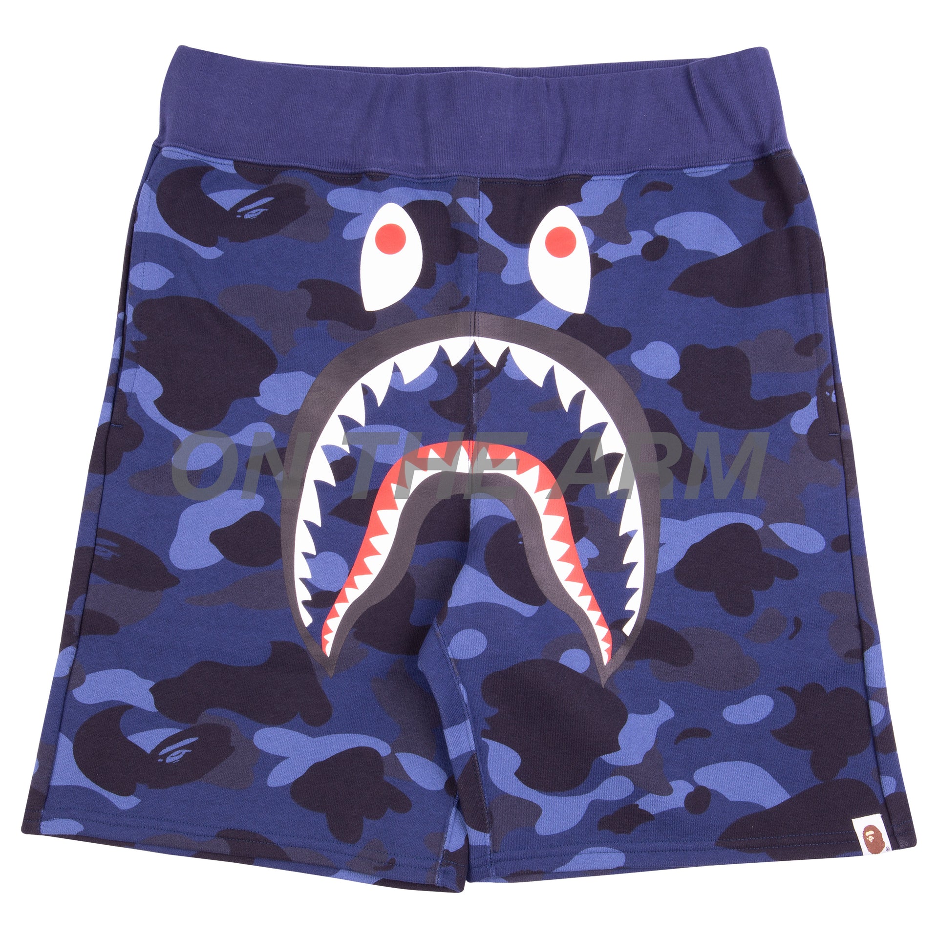 Bape Navy Camo Shark Shorts