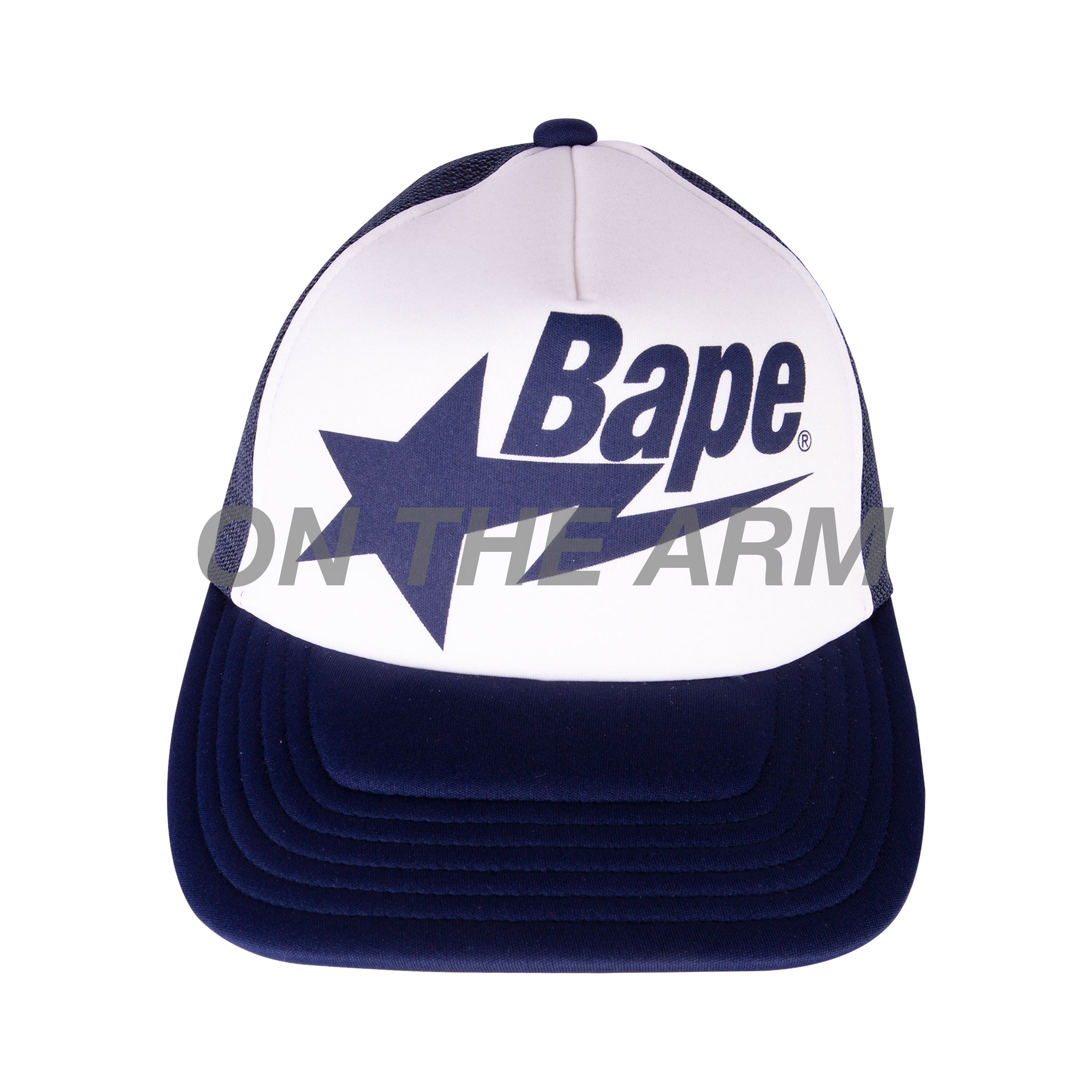 Bape Navy Sta Trucker Hat