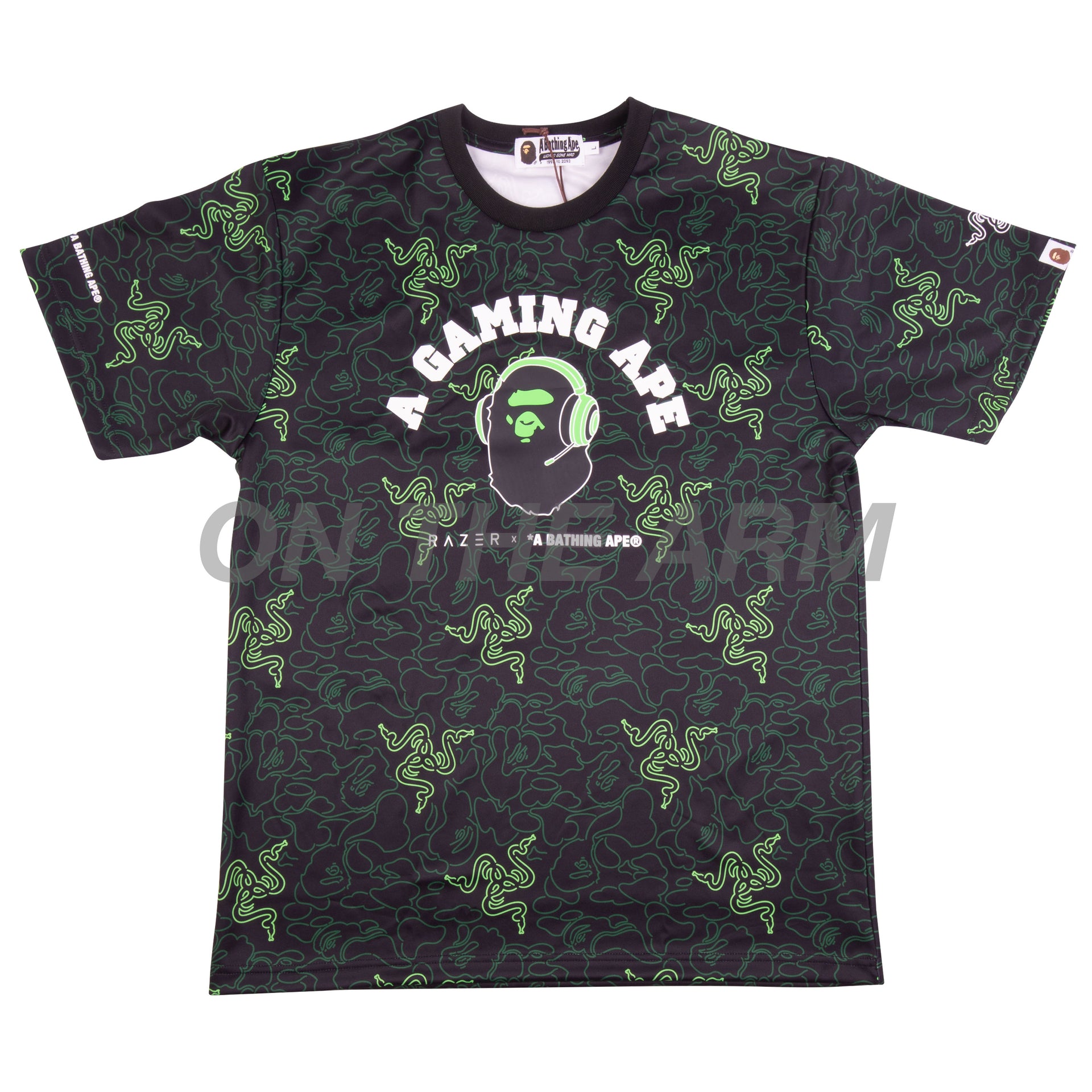Bape Neon Camo Razer Team Tee