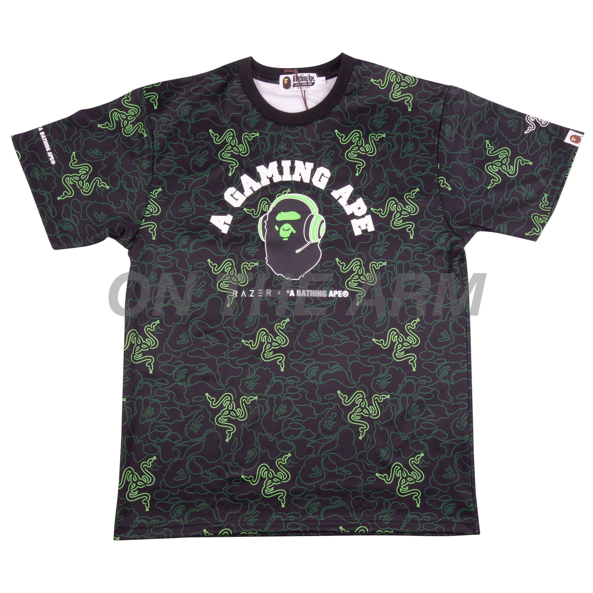 Bape Neon Camo Razer Team Tee