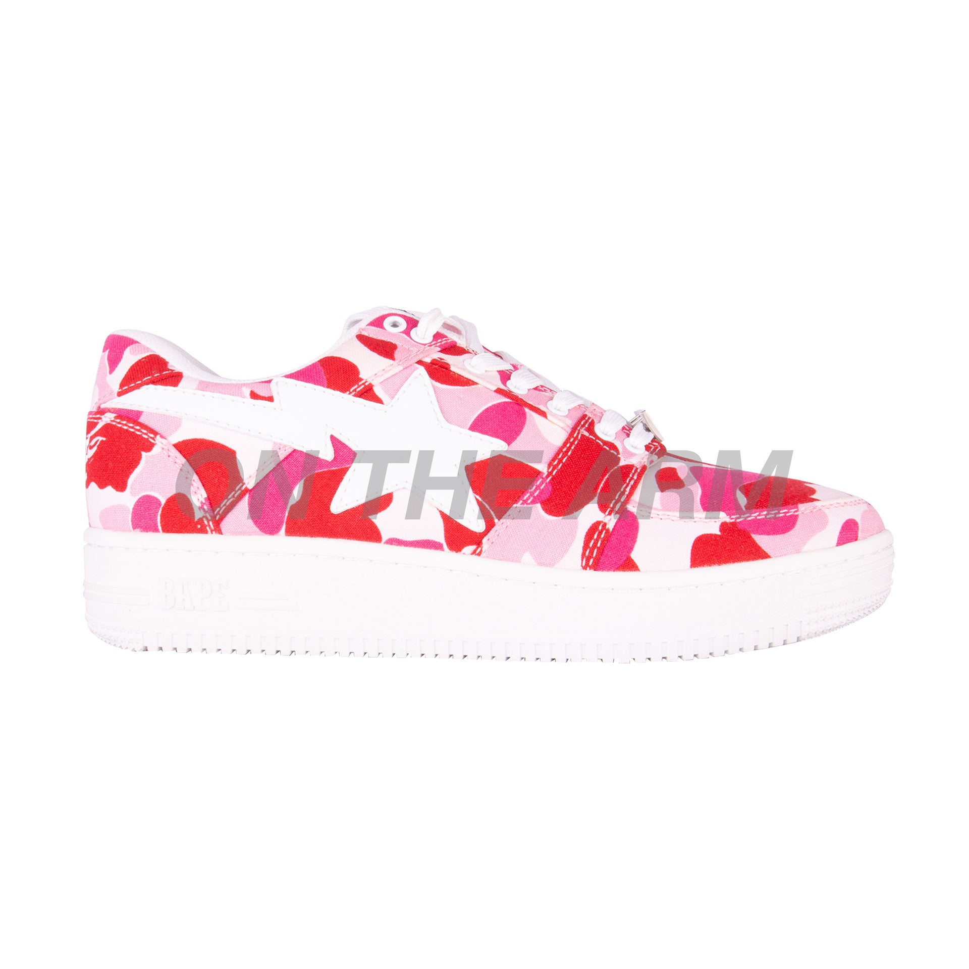 Bape Pink ABC Camo Bapesta