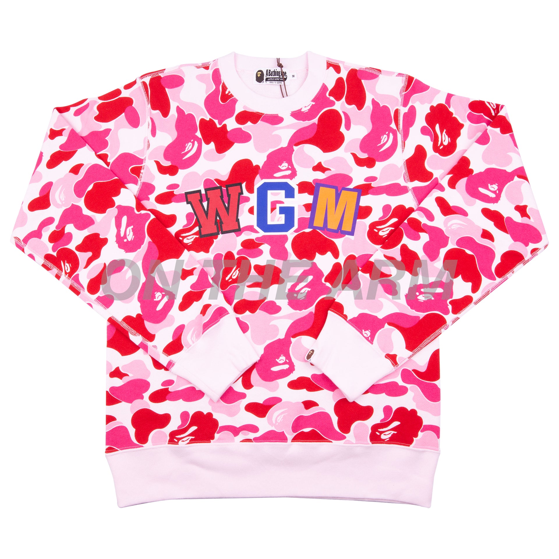 Bape Pink ABC Camo Shark Crew