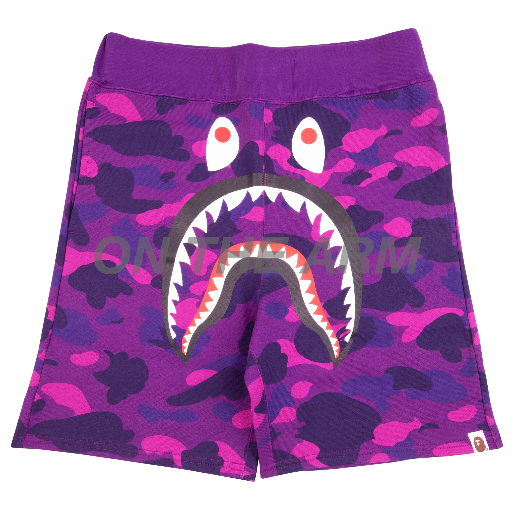 Bape Purple Camo Shark Shorts