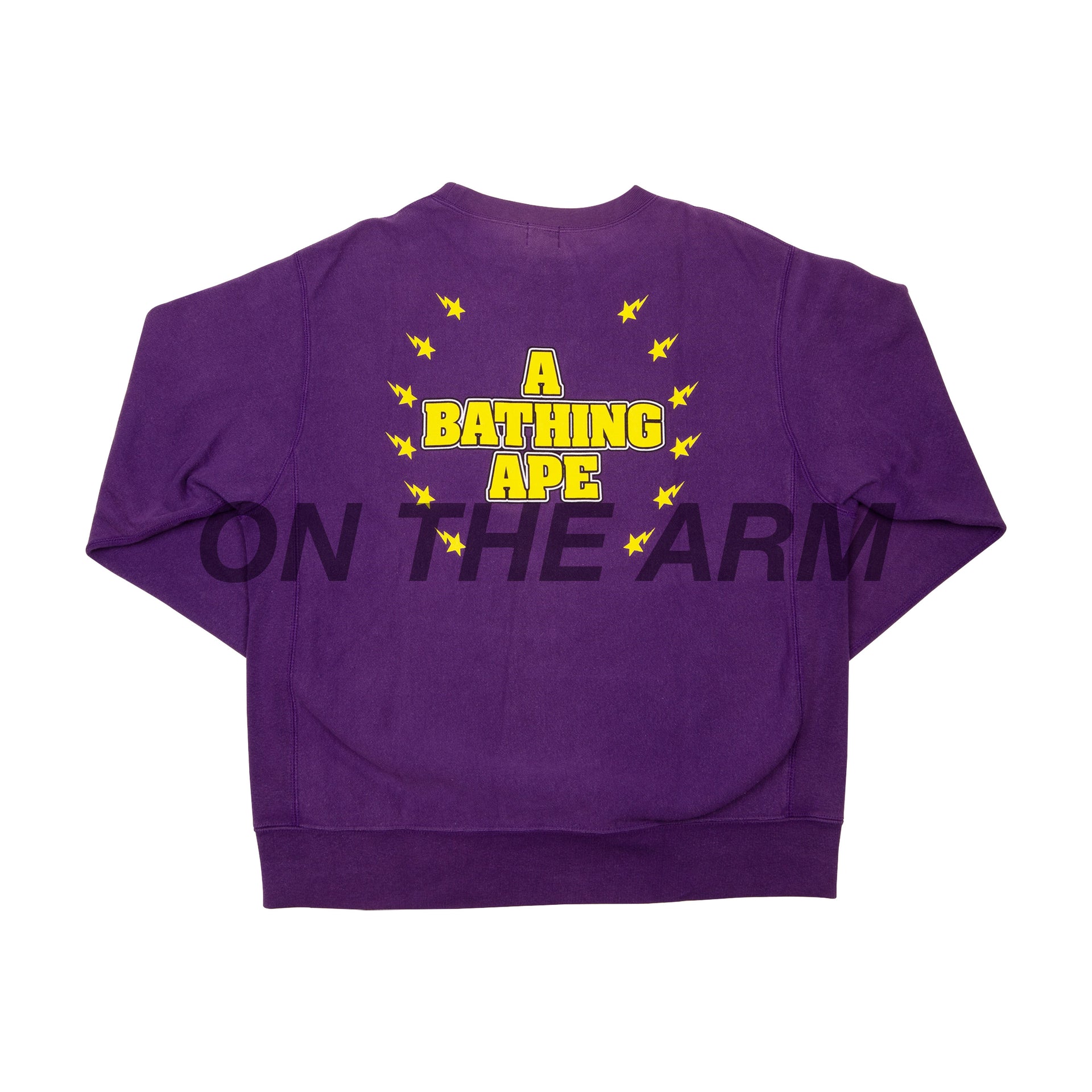 Bape Purple KISS Logo Crew
