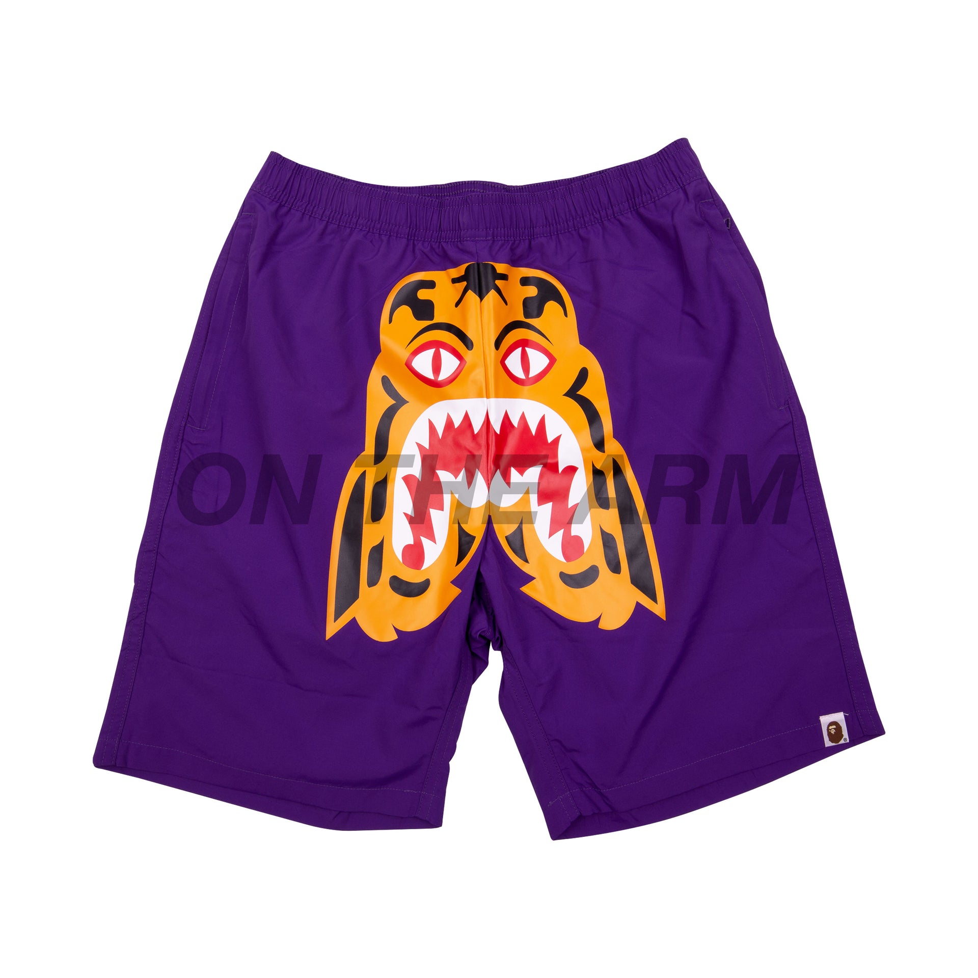 Bape Purple Tiger Beach Shorts