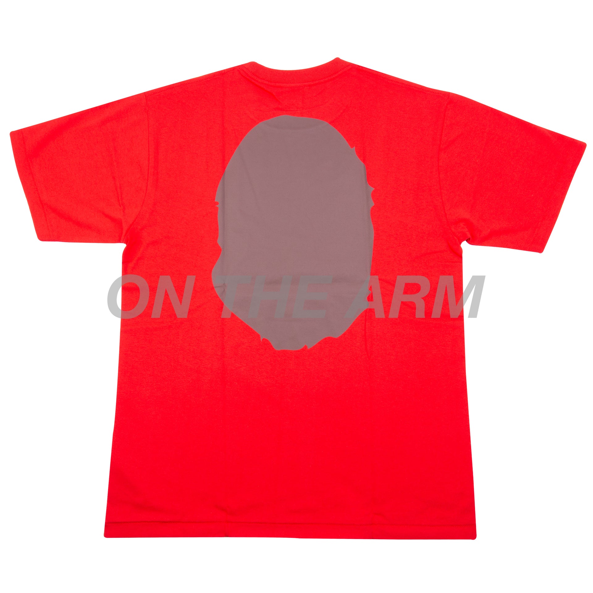 Bape Red Big Ape Head Tee