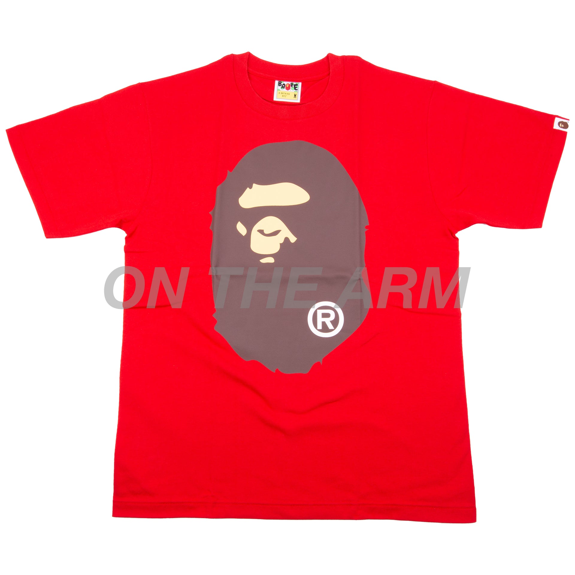Bape Red Big Ape Head Tee