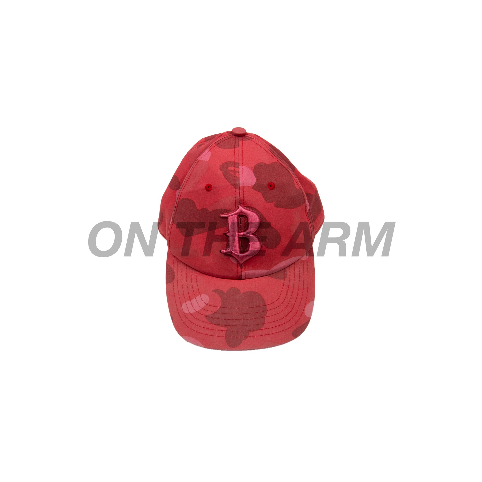 Bape Red Camo Fitted Hat