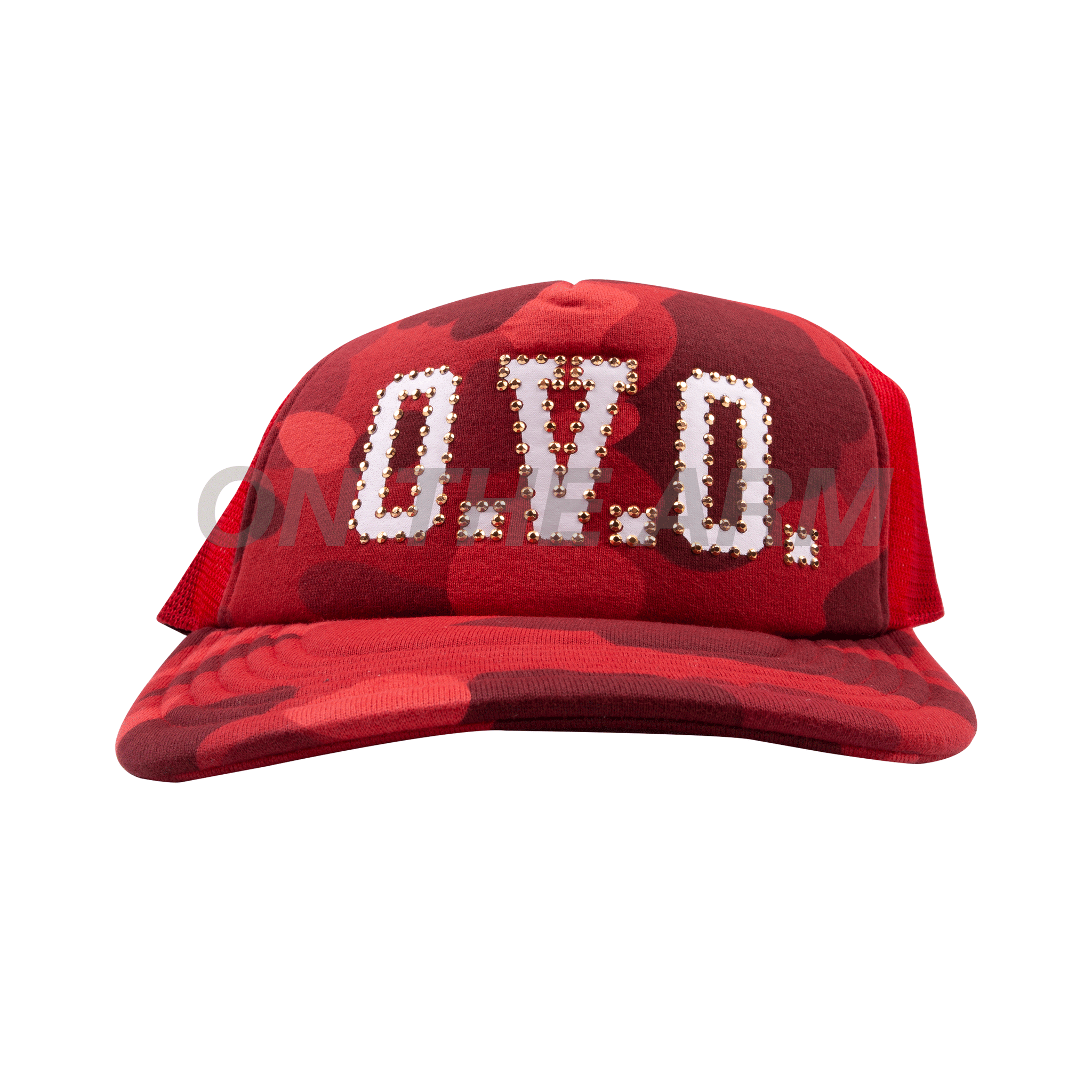 Bape Red Camo OVO Trucker Hat