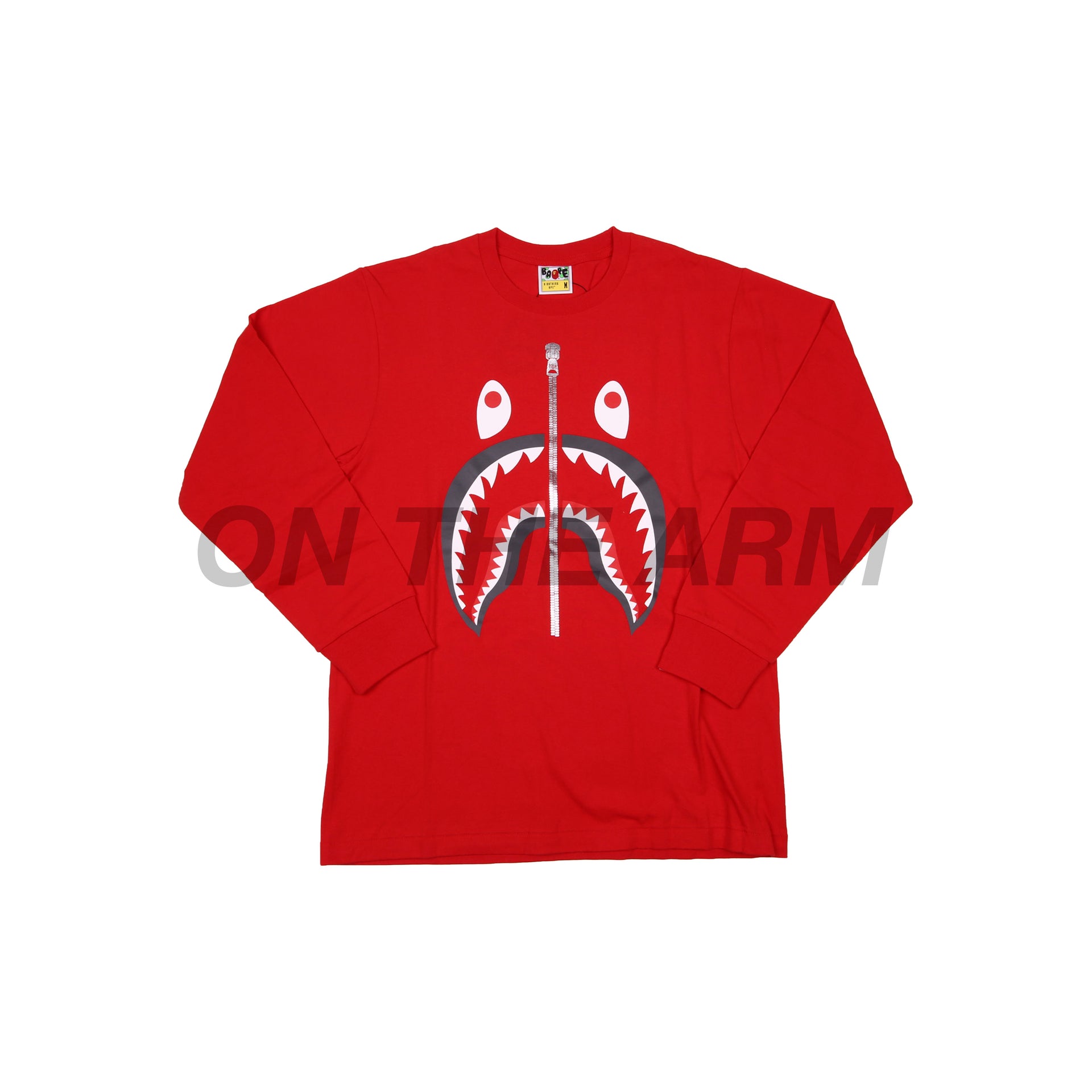 Bape Red Shark L/S