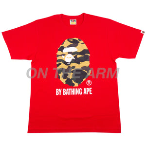 Bape Red/Yellow First Camo By Bathing Ape Tee