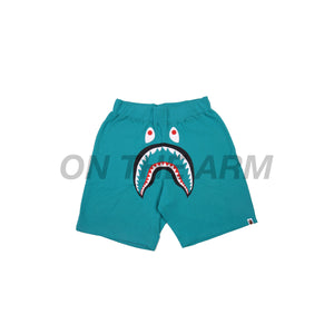 Bape Teal Shark Shorts