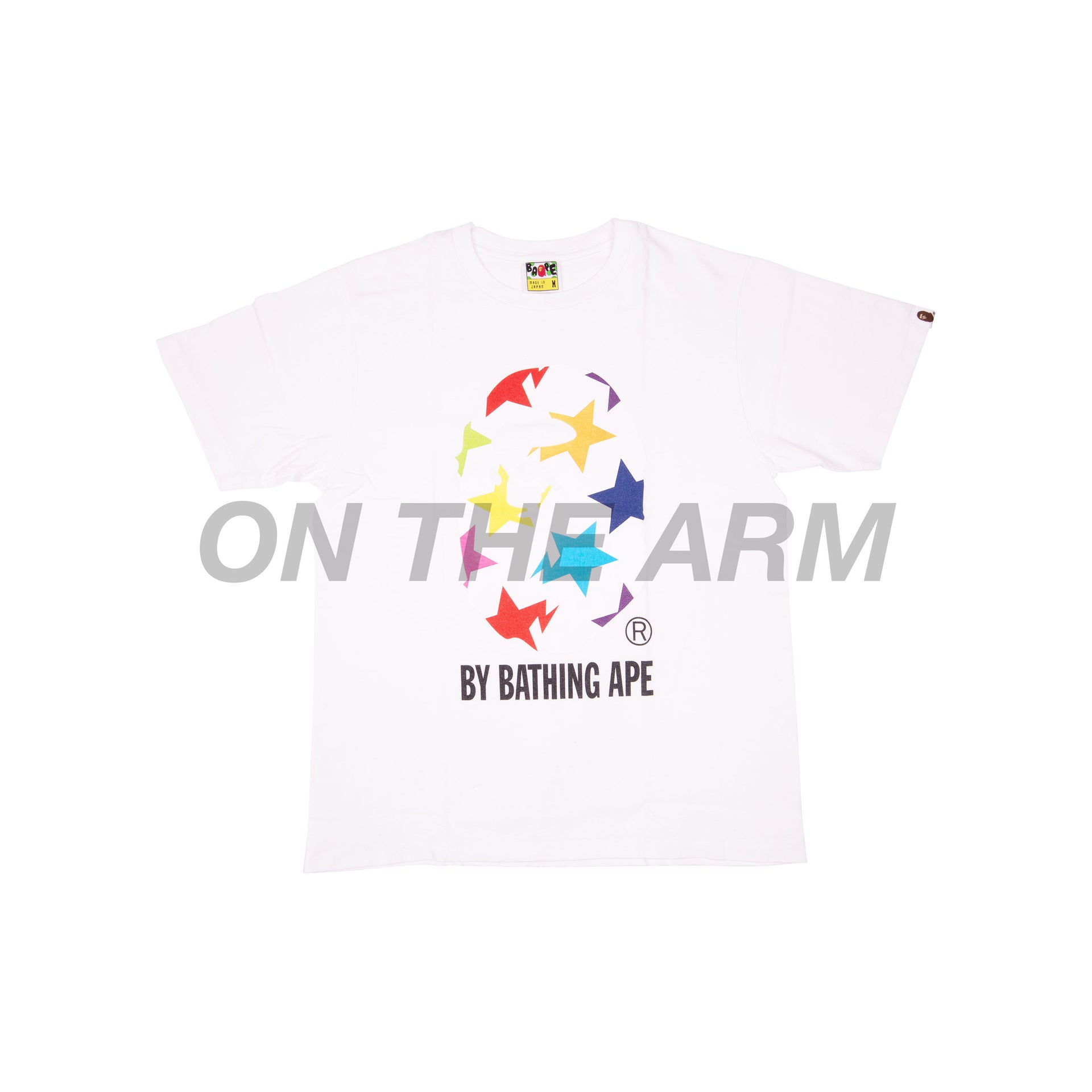 Bape White Bapesta Ape Head Tee