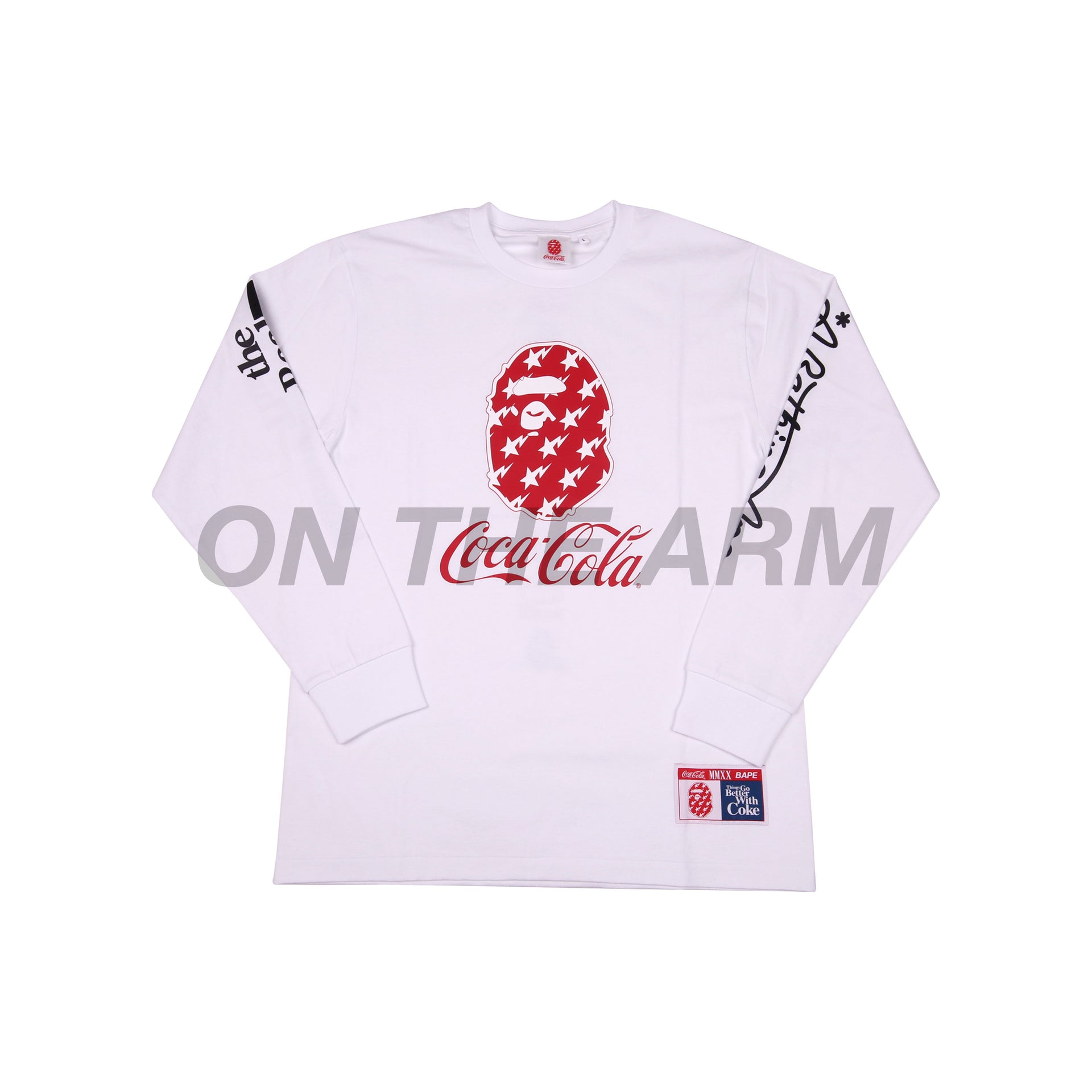 Bape White Coca Cola L/S