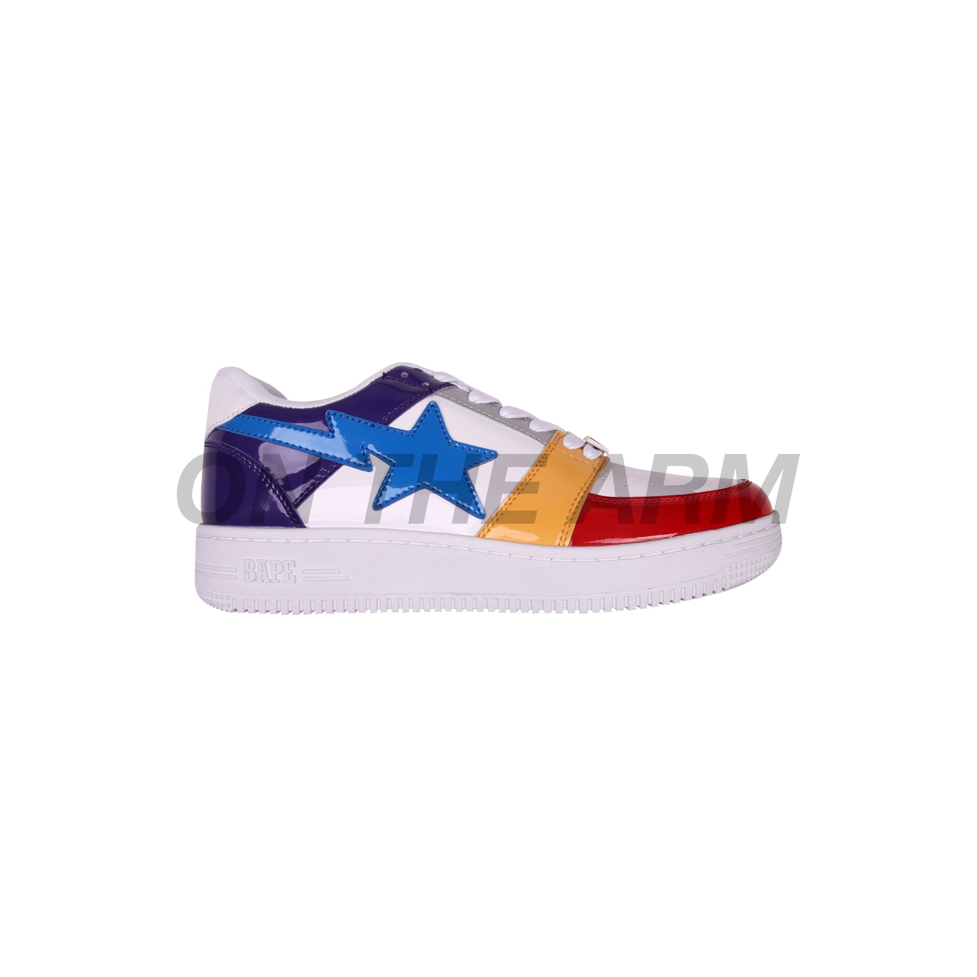 Bape White Crazy Color Bapesta