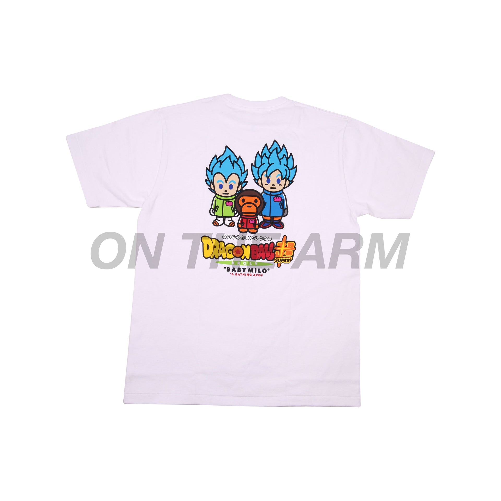 Bape White DBS Goku & Vegeta Tee