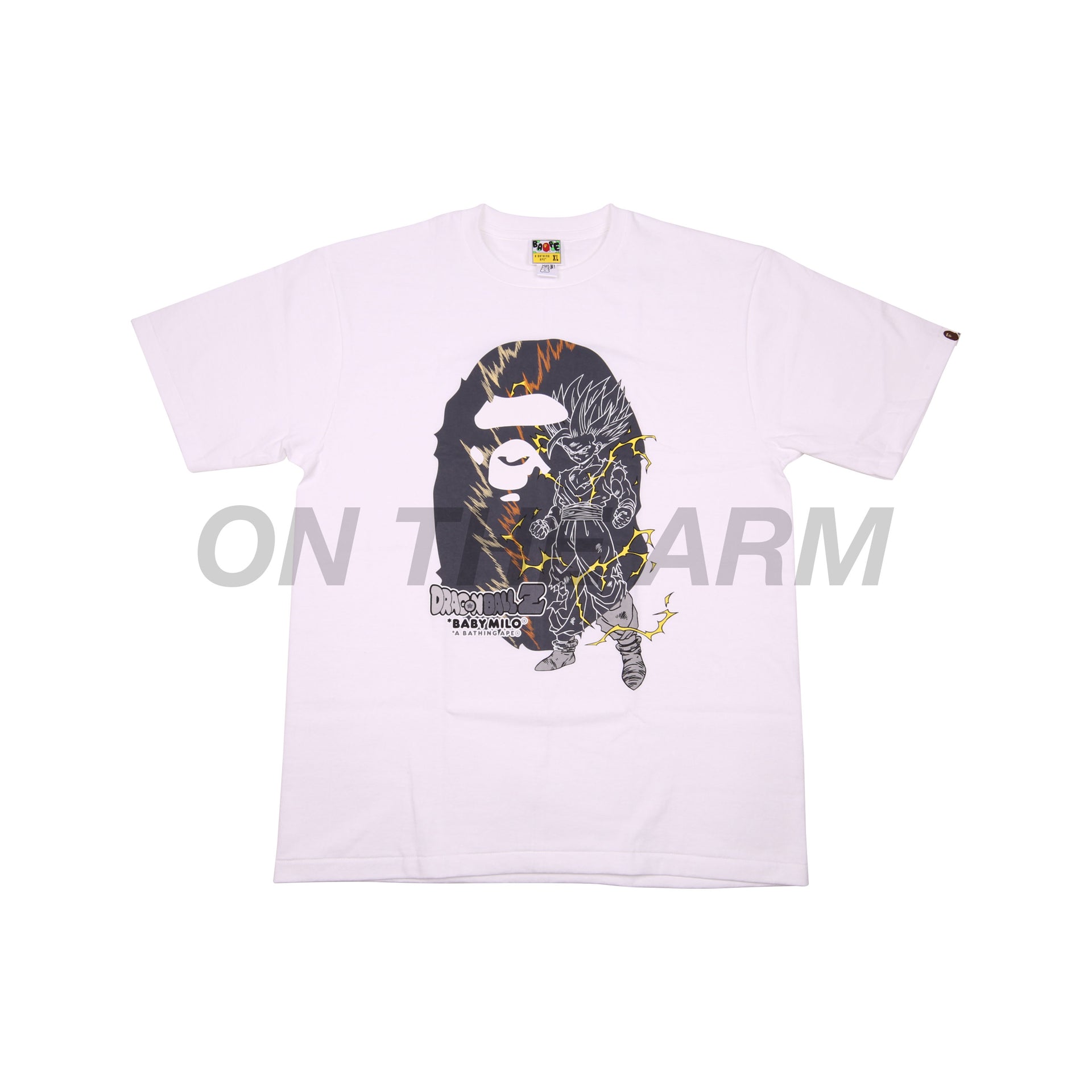 Bape White DBZ SS2 Gohan Ape Head Tee