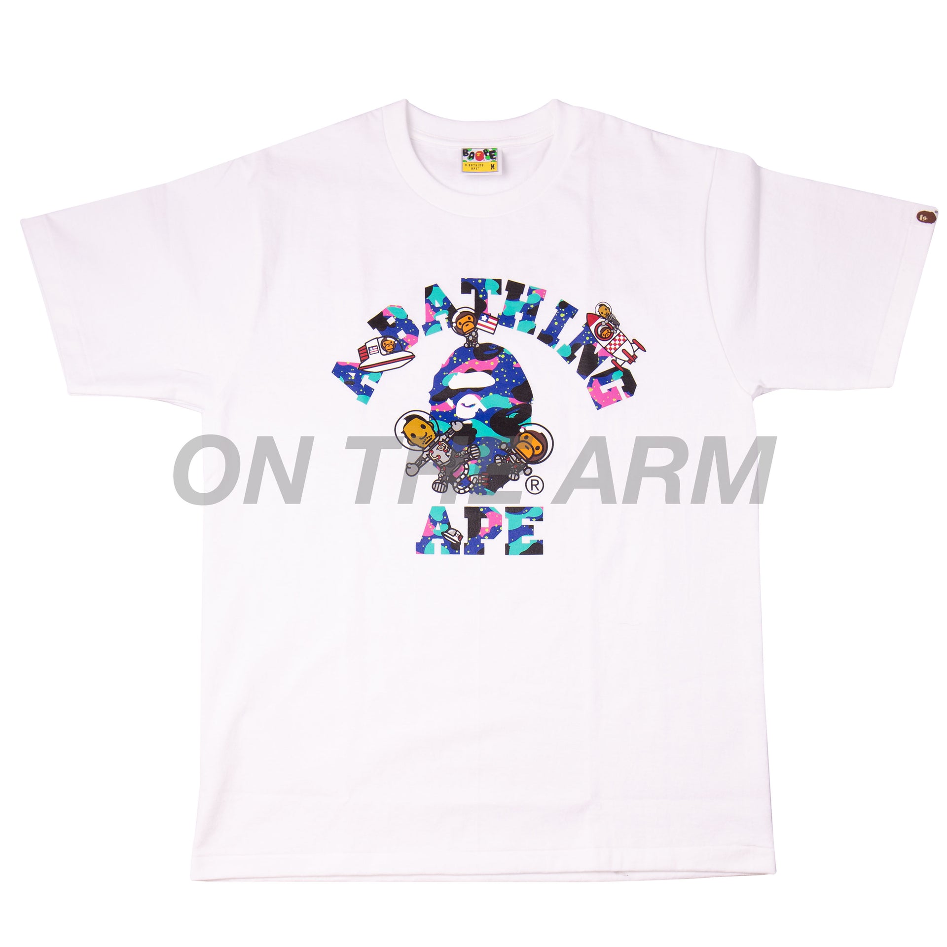 Bape White Kid Cudi College Tee