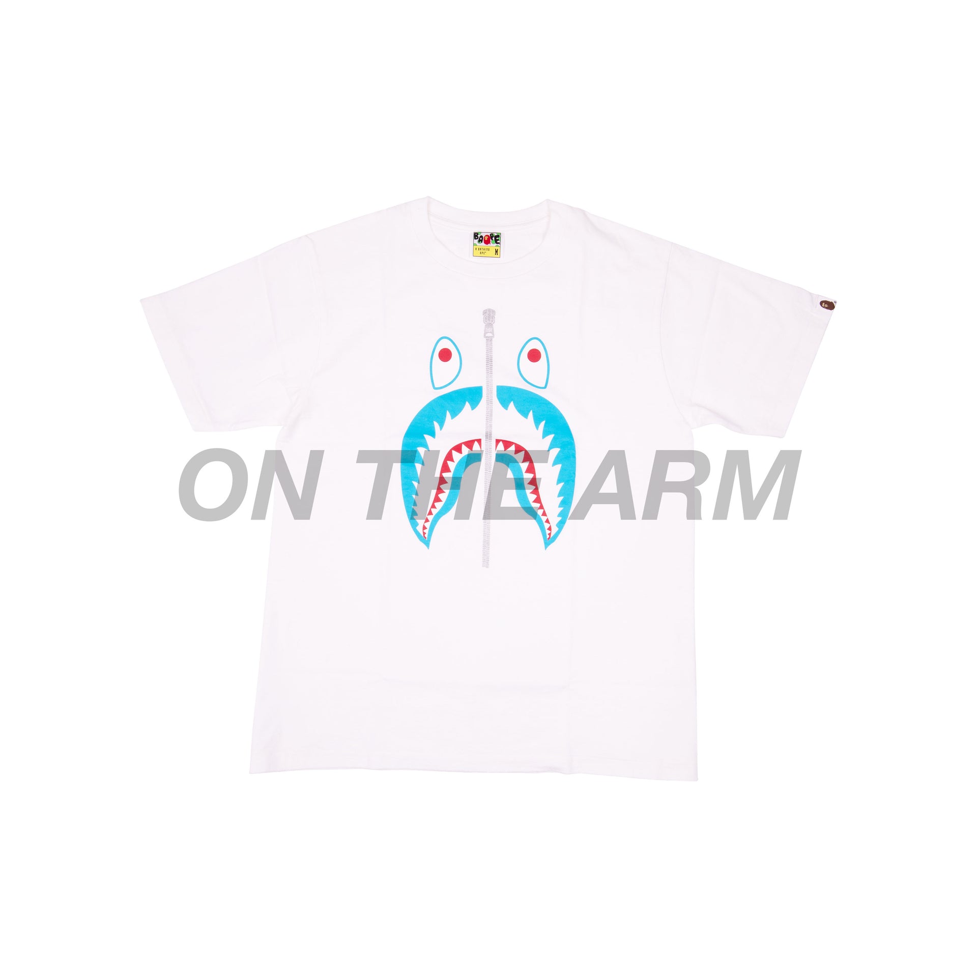 Bape White Shark Tee