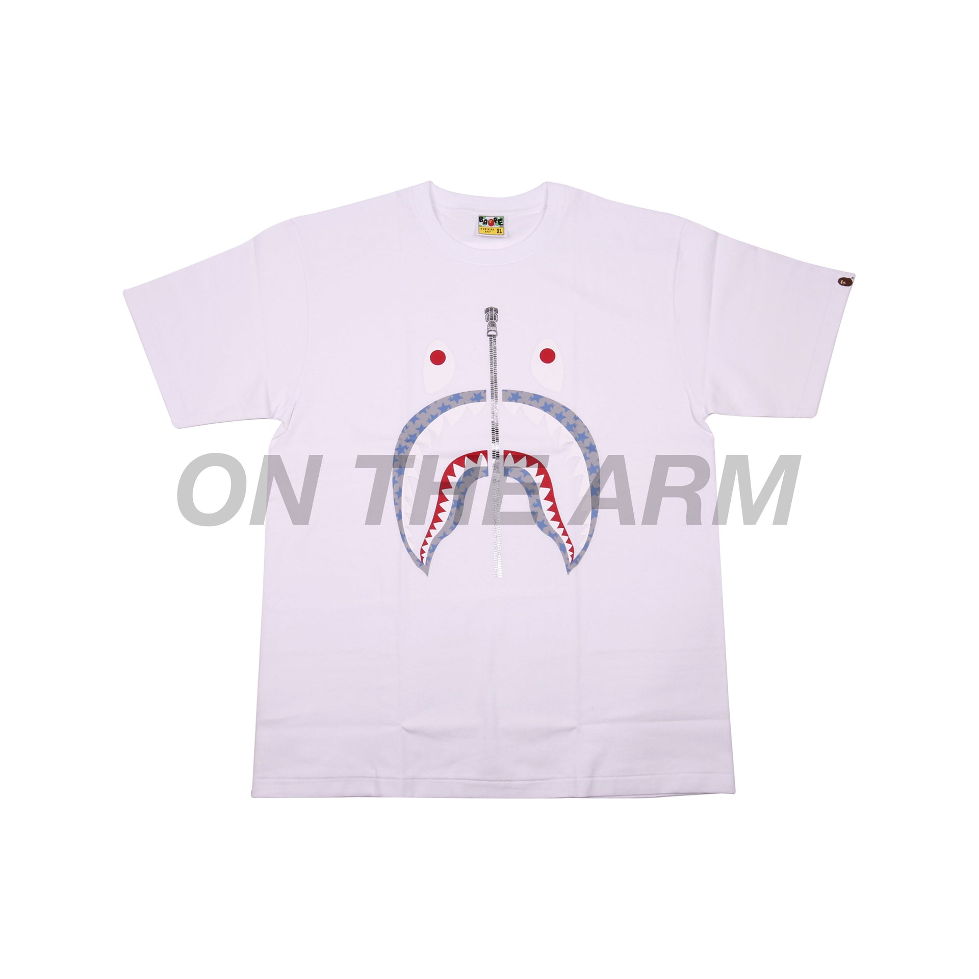 Bape White Sta Shark Tee