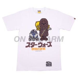 Bape White Star Wars Chewbacca Tee