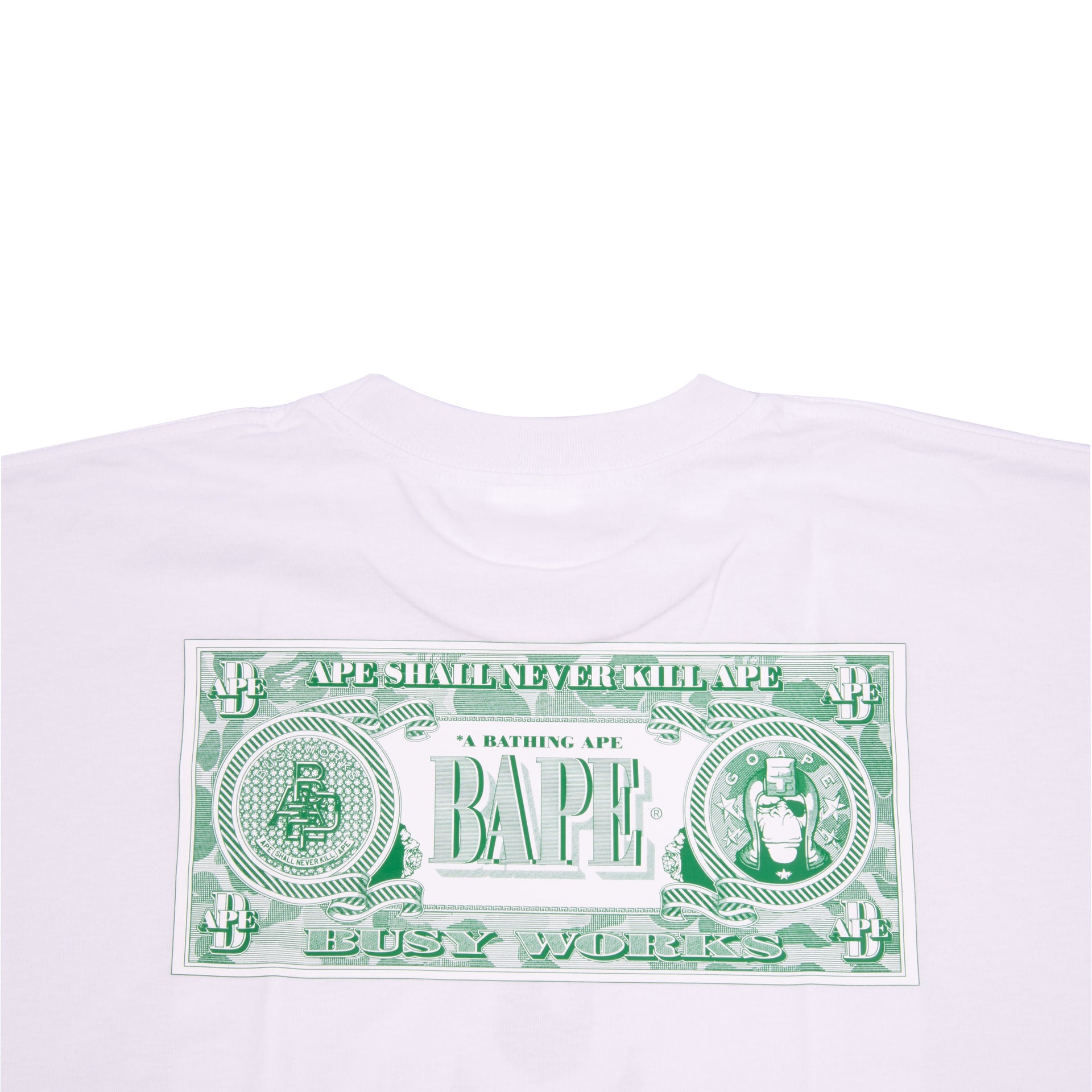 Bape White $ Tee