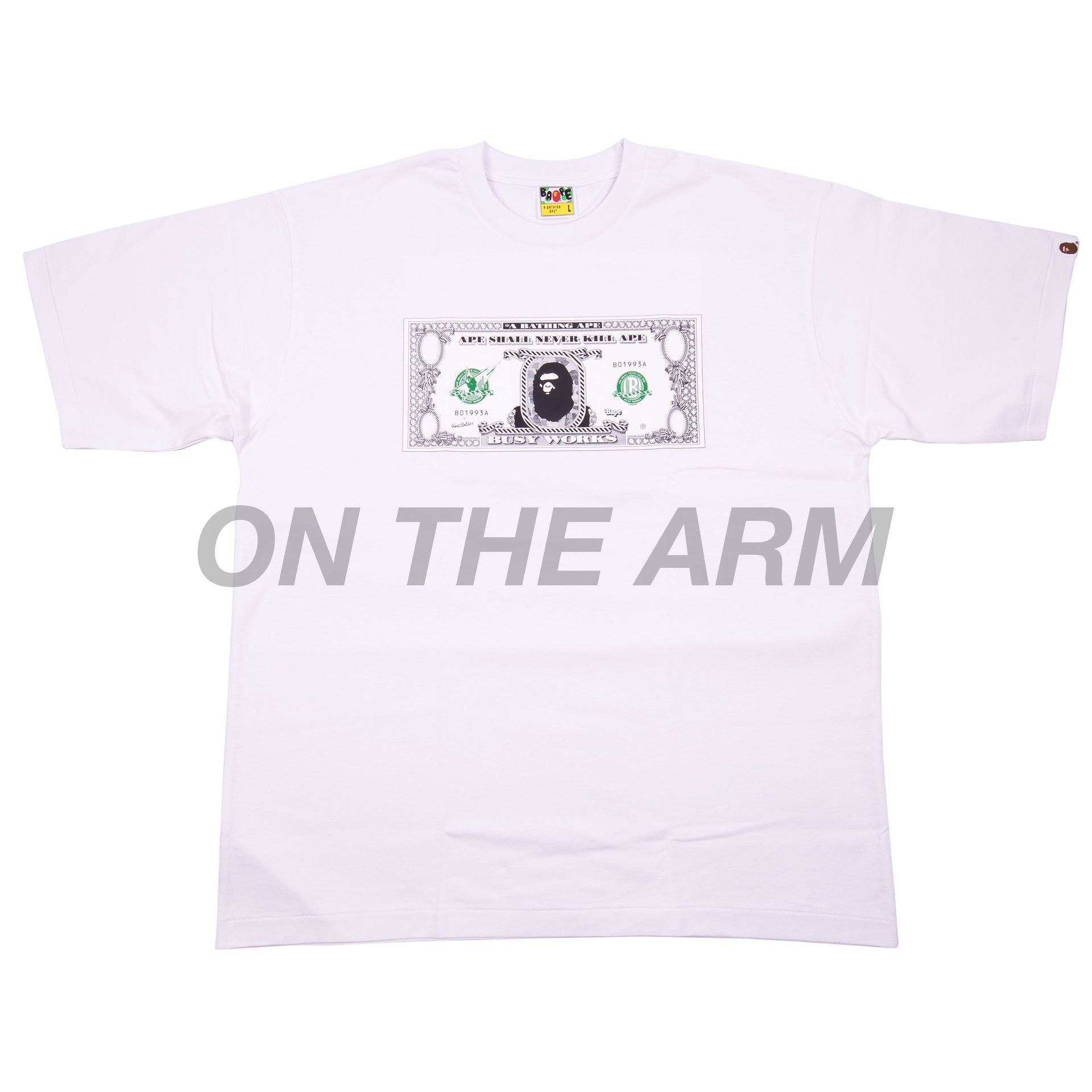 Bape White $ Tee