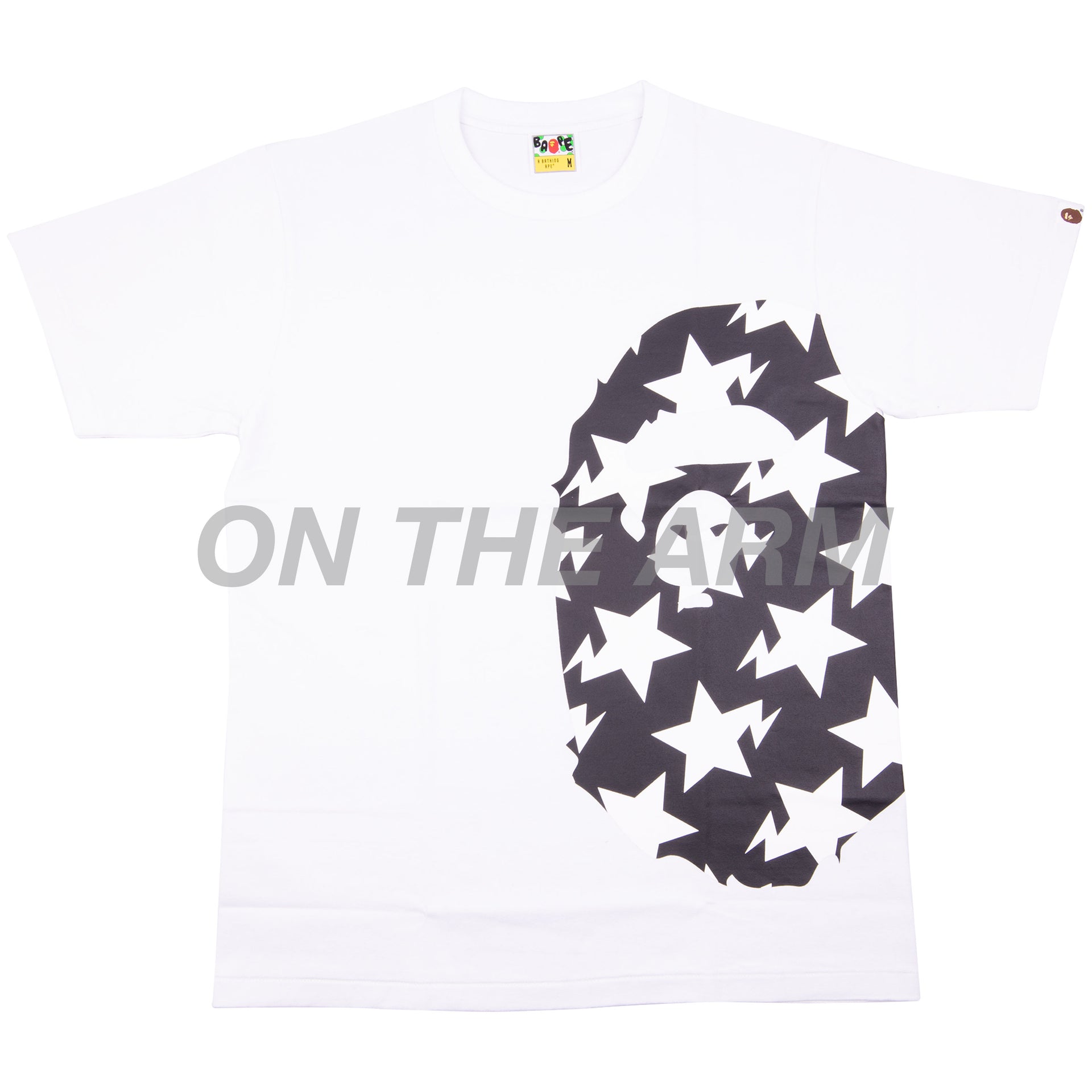 Bape White/Black Sta Side Ape Head Tee
