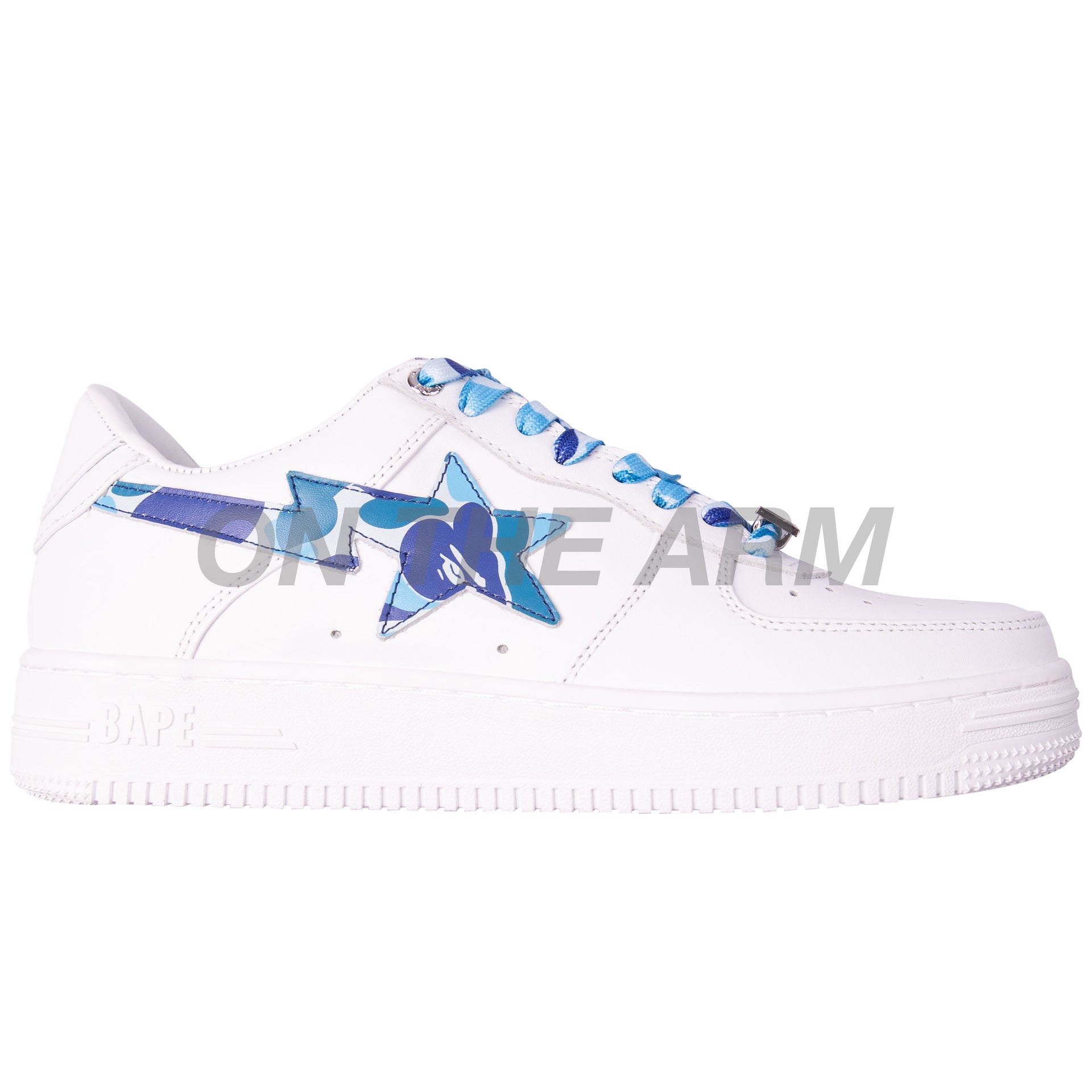 Bape White/Blue Camo Bapesta