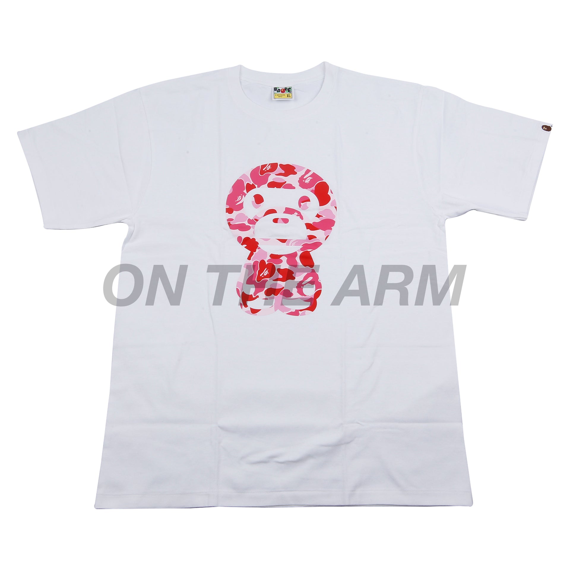 Bape White/Pink ABC Camo Baby Milo Tee