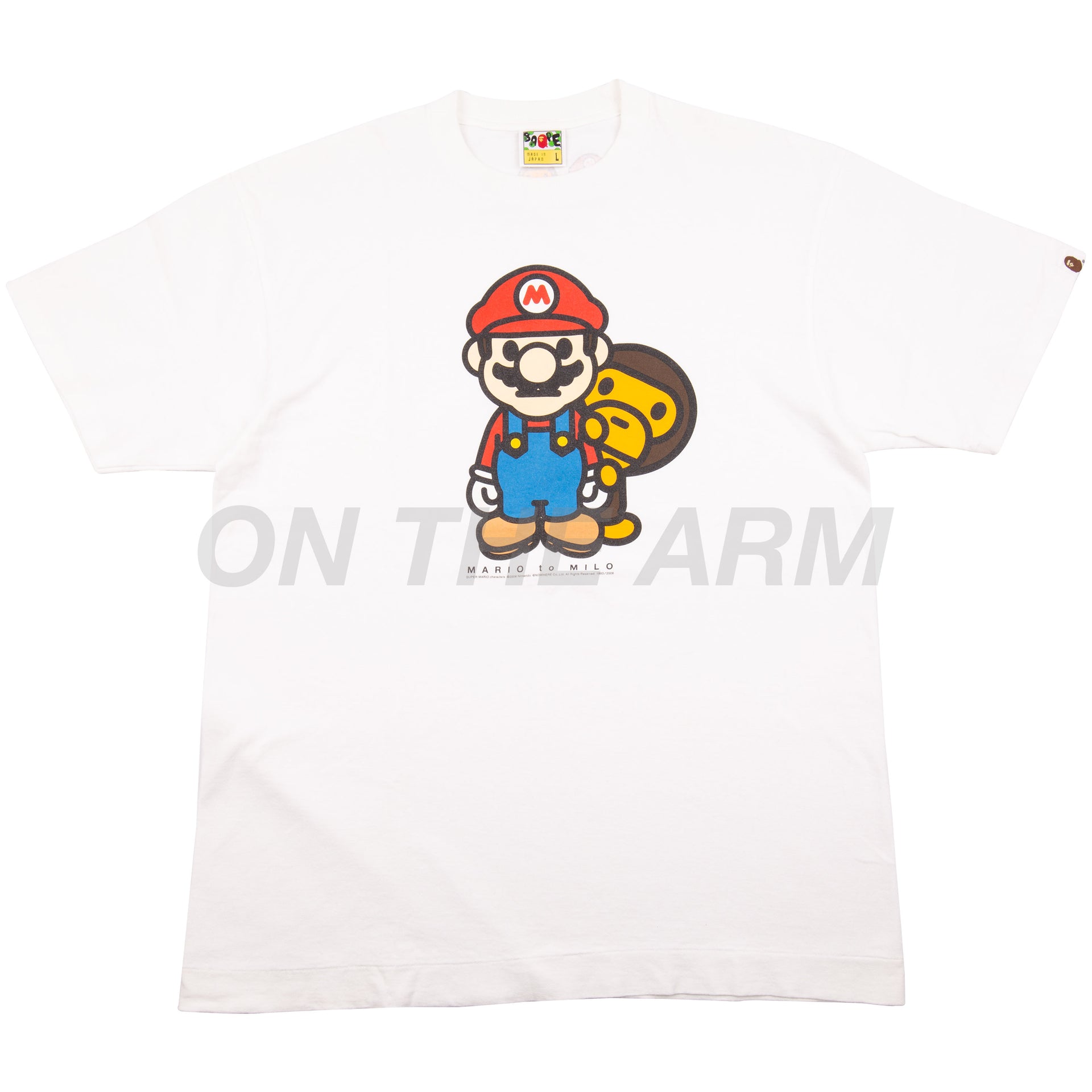 Bape White Baby Milo Mario Tee USED