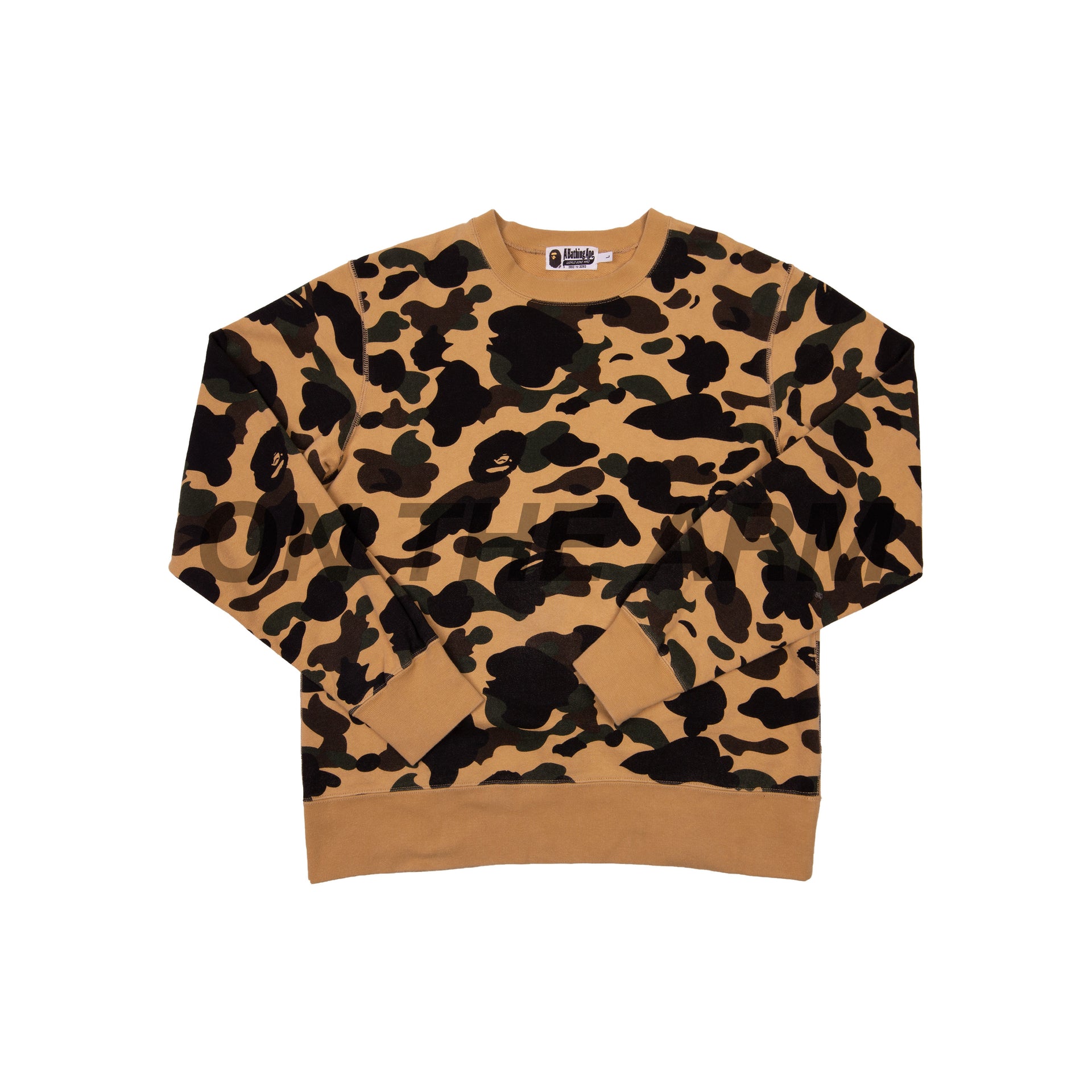 Bape Yellow Camo Crew