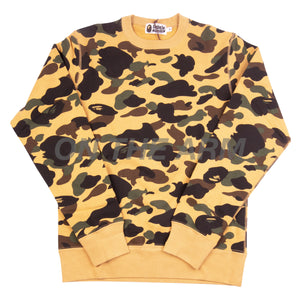Bape Yellow First Camo Crew