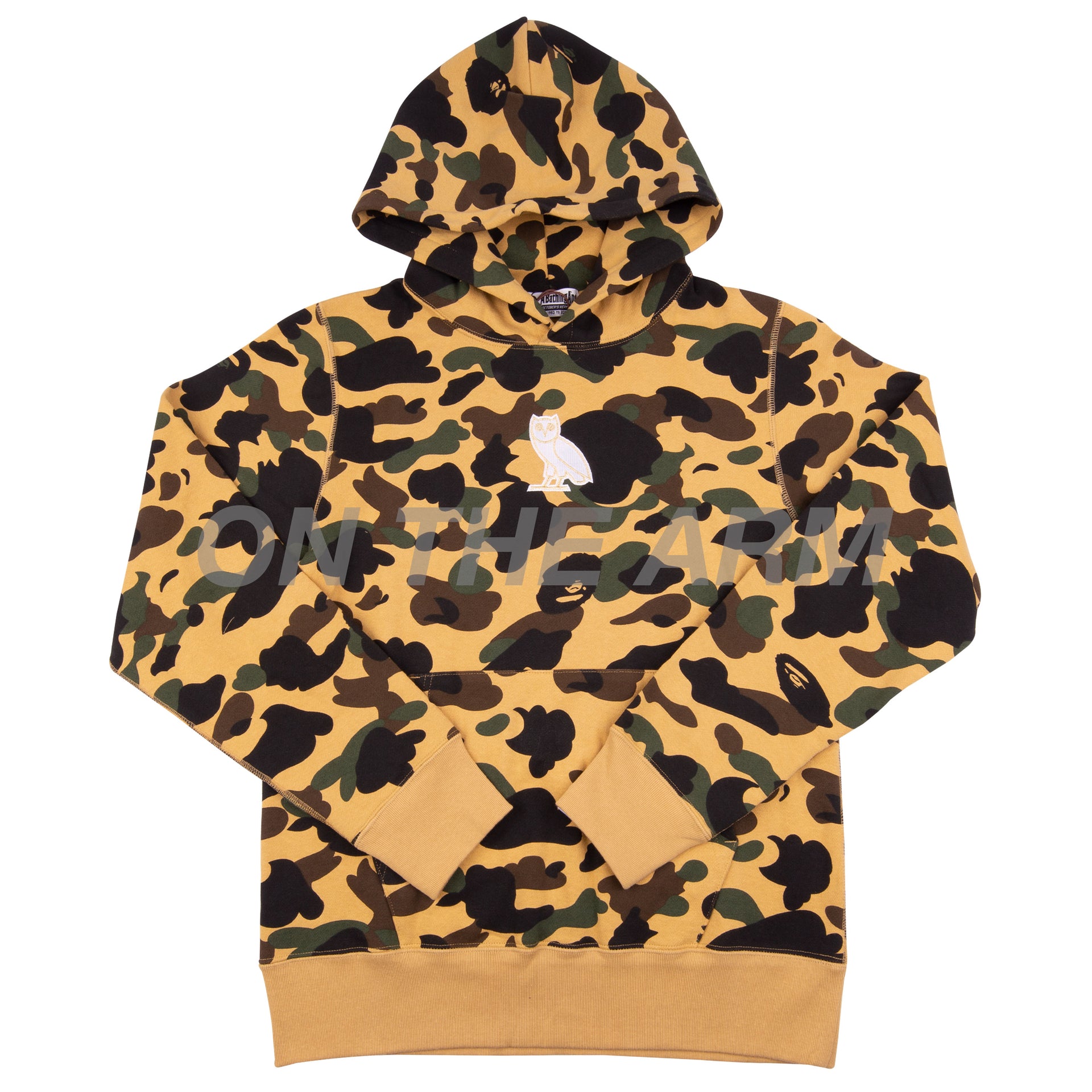 Bape Yellow First Camo OVO Owl Hoodie
