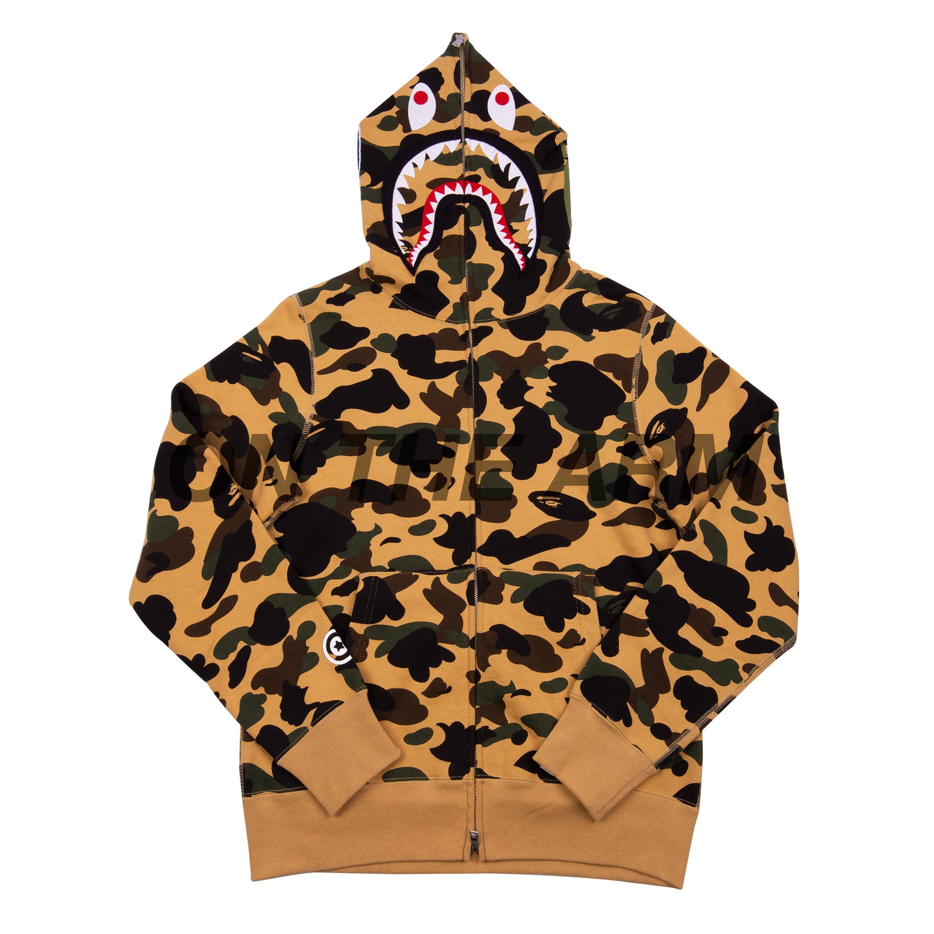 Bape Yellow First Camo Shark Full Zip