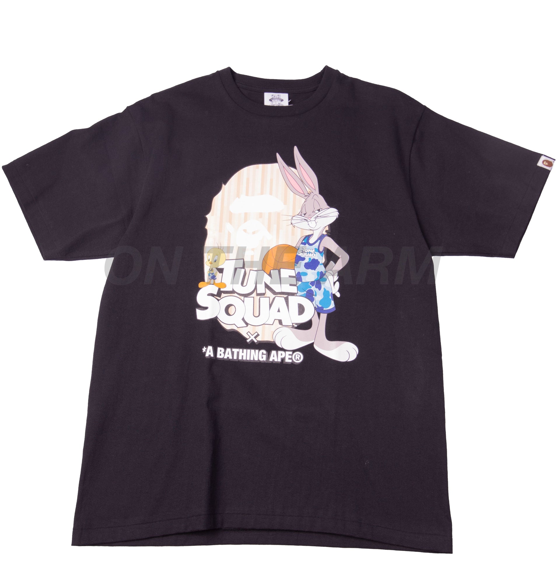 Bape Black Space Jam Ape Head Tee